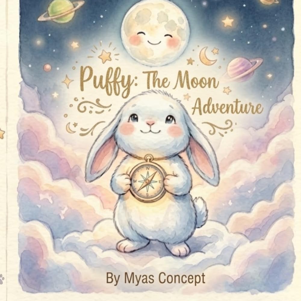 Puffy’s Adventure to the Moon: A Magical Bedtime Story about Courage, Friendship, and Golden Dreams