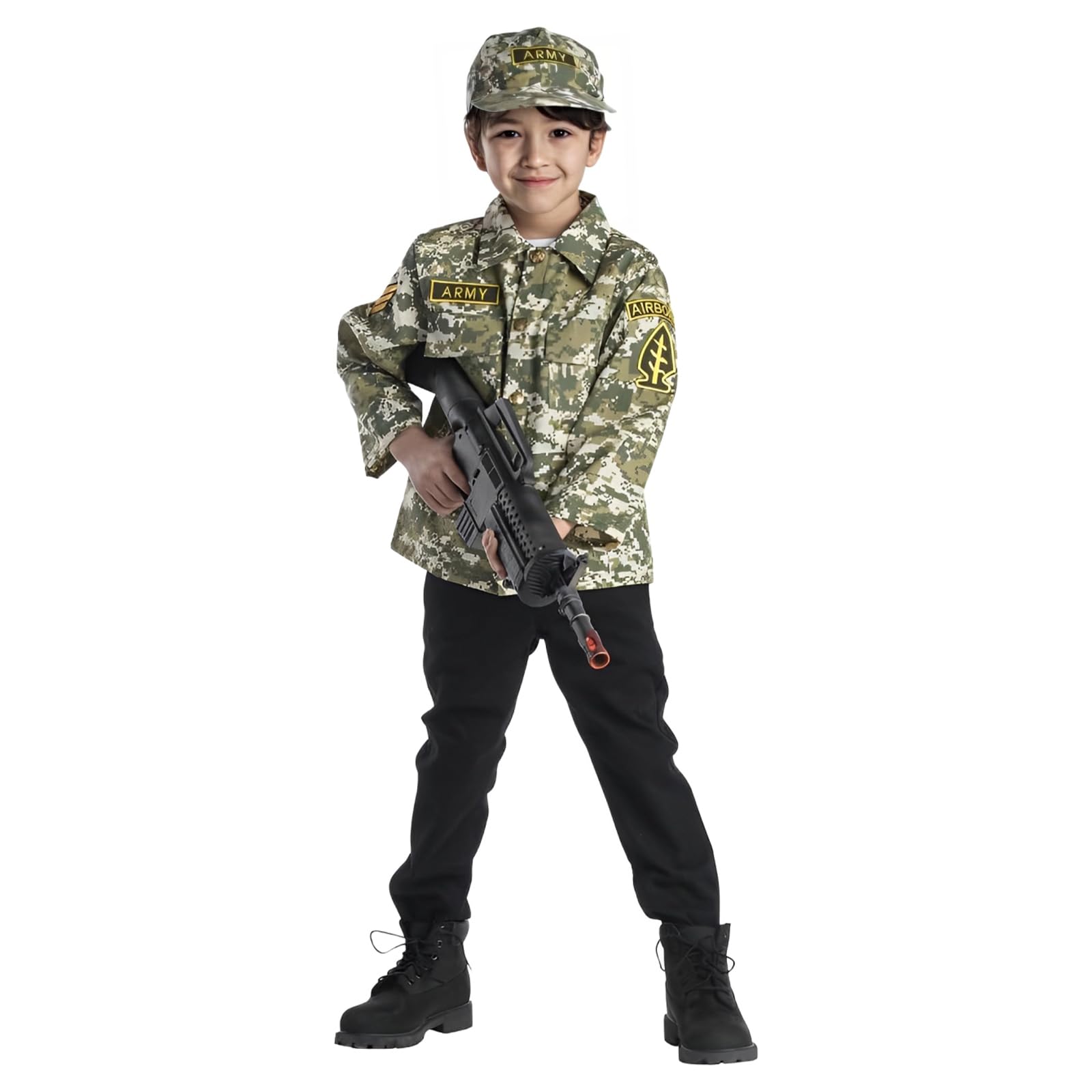Dress Up America Army Role-Play Costume - Kids Pretend Play Sets - Dress Up Sets for Toddlers