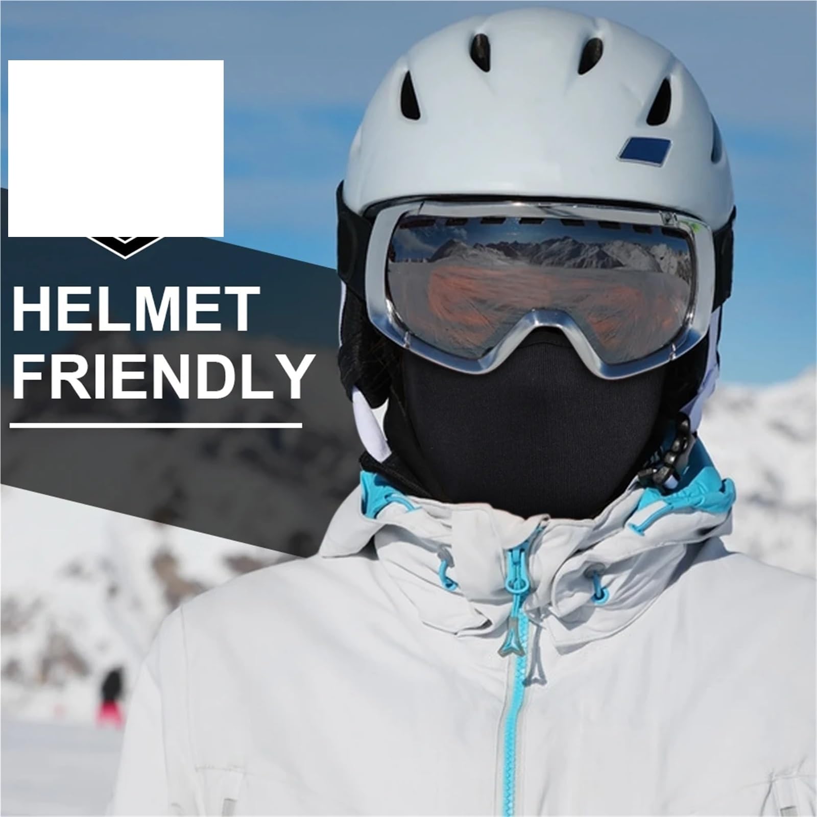 2 pièces hiver cagoule thermique masque complet coupe-vent écharpe Sport Ski randonnée Camping en plein air casque de vélo doublure casquettes hommes femmes pour Cyclisme