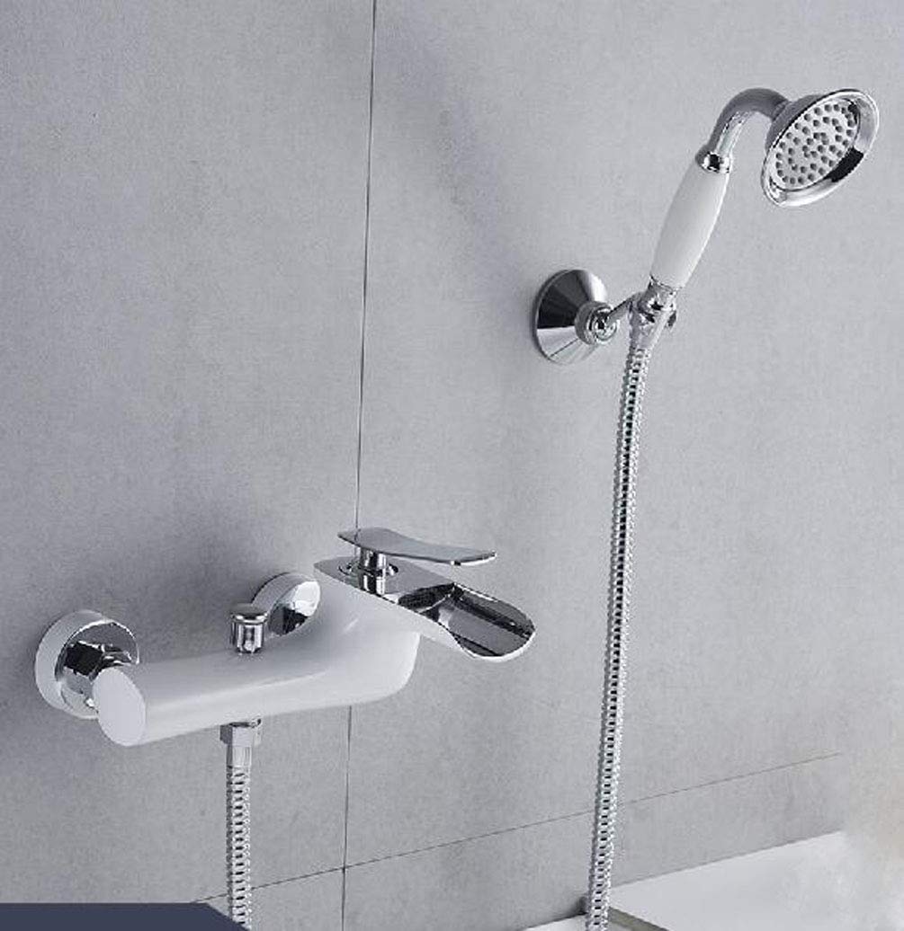 Mitigeur de baignoire douche mural anti calcaire à double contrôle pour rénovation salle de bain