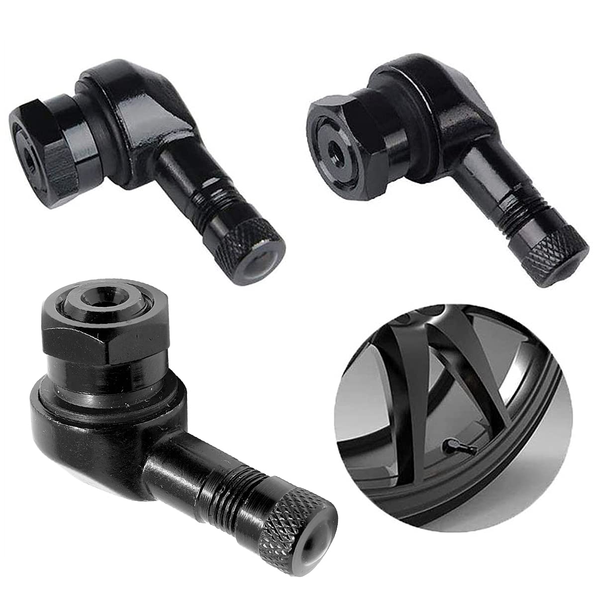 Set Valvole Alluminio Per Cerchi In Lega JR V2 - SILVER - Nitro Race