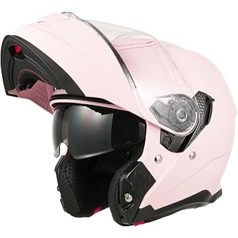 MY Motorcycle Flip-Up Helmet Full Face Helmet 935, ECE 22.06 Certified Modular Helmet with Double Visor for Men and Women