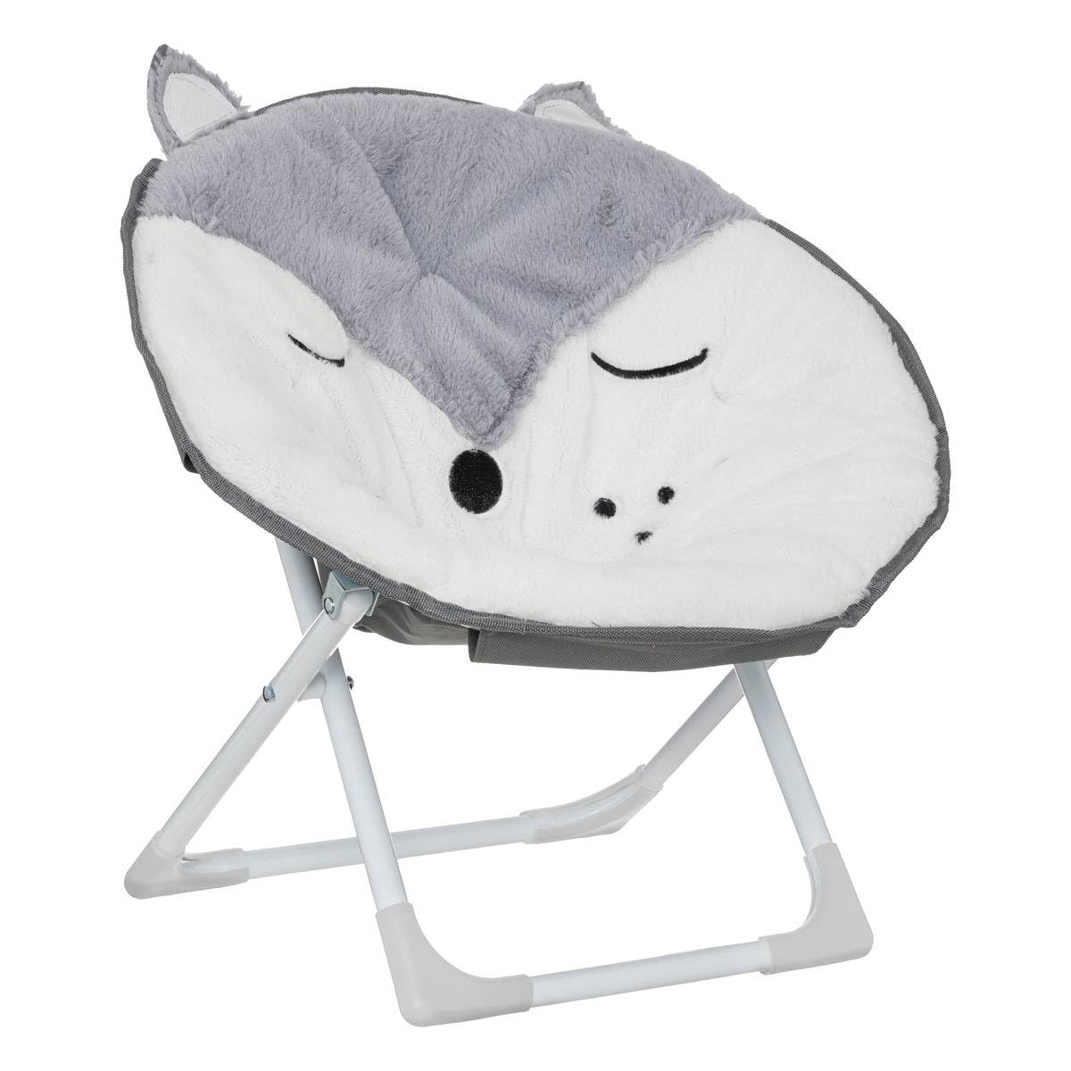 Atmosphera - Fauteuil Pliant Renard 40x23cm Blanc
