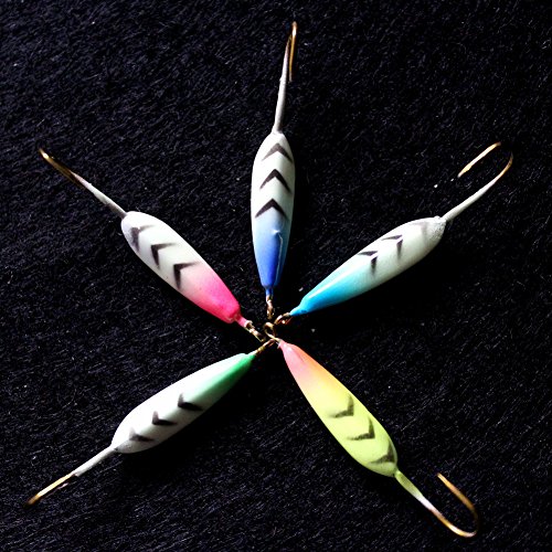Krazywolf 25 Pieces Glow in Dark Ice Fishing Jig Kit - Thumbnail 6
