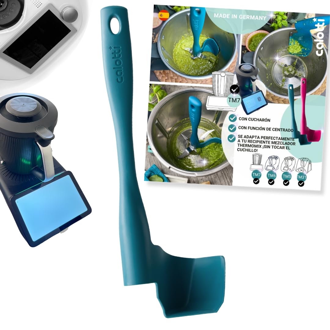 Calotti® espátula giratoria para Thermomix – Facilidad de uso, acceso rápido a ingredientes y perfecta porción. Compatib