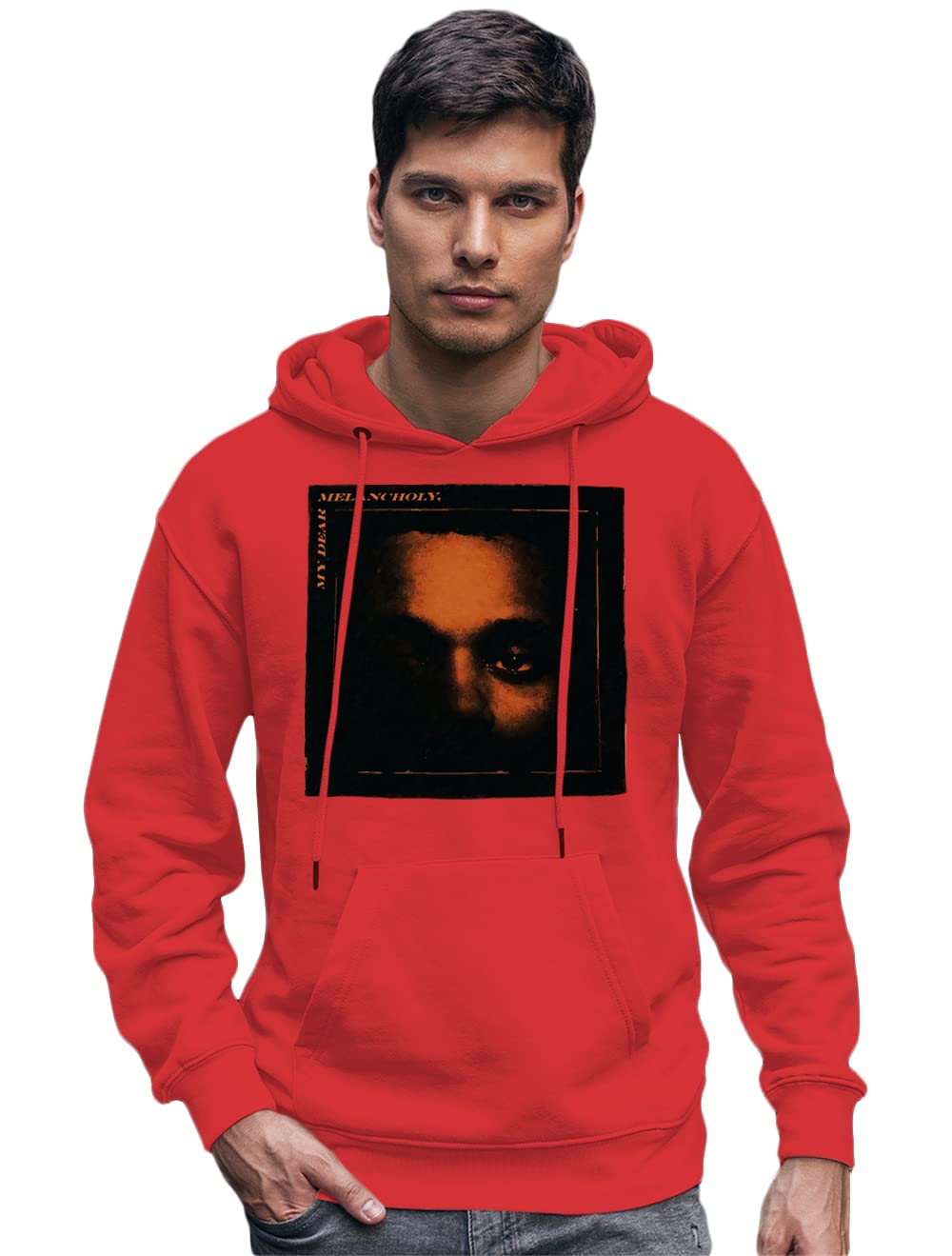 AirDropUnisex Relaxed Fit Graphic Printed Hip-Hop Star Boy Hoodie 1801