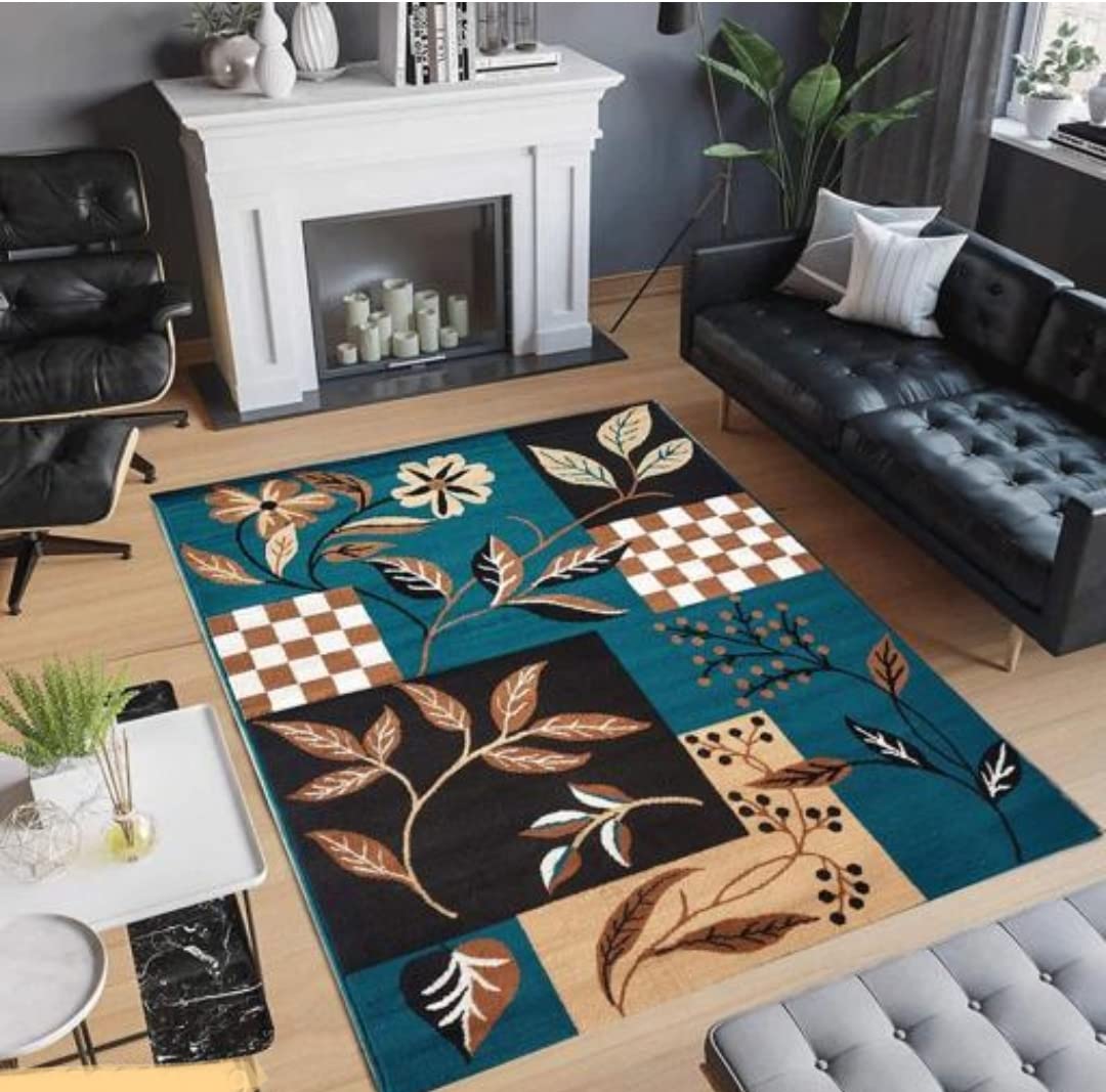 JAID CARPET Home Decoration Acrylic Washbal Carpet for Your Living Room & Drawing Room Aywhere in Your Home (180x240 CM)- 6x8 ft