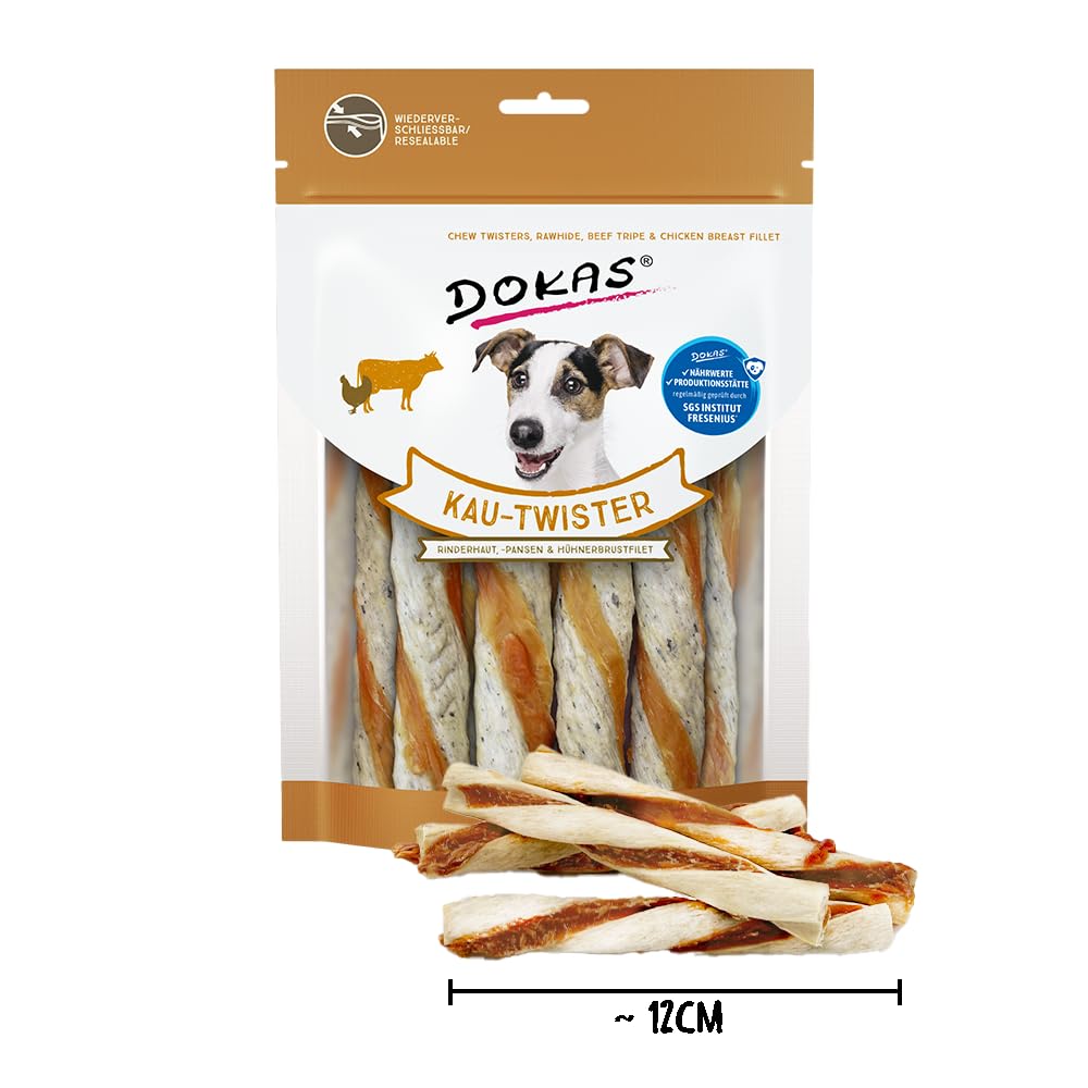 DOKAS Aperitivo para Masticar para Perros, sin Cereales, Ideal como recompensa