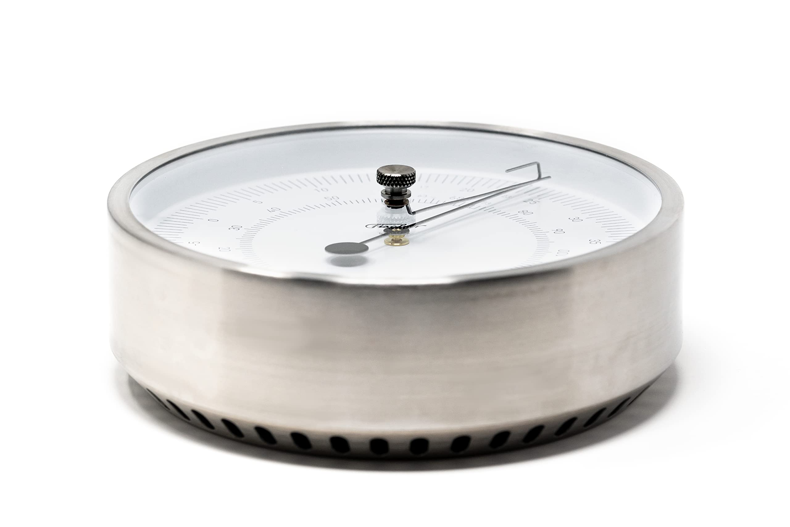 Fischer 1608T-01 - Termómetro polar, Celsius y Fahrenheit, acero inoxidable | Termómetro bimetálico, 133 mm de diámetro, fabricado en Alemania