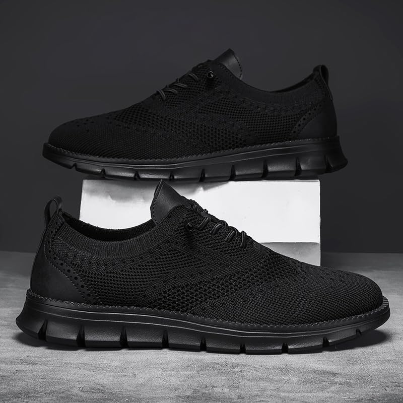 Mens Shoes Casual Sneakers,Mesh Dress Shoes for Men,Mens Wearbreeze Shoes,Breeze Shoes for Men,Loafers Slip On Shoes,Comfortable Lightweight Fashion Walking Business Lace-Up Oxford Shoes for Men4