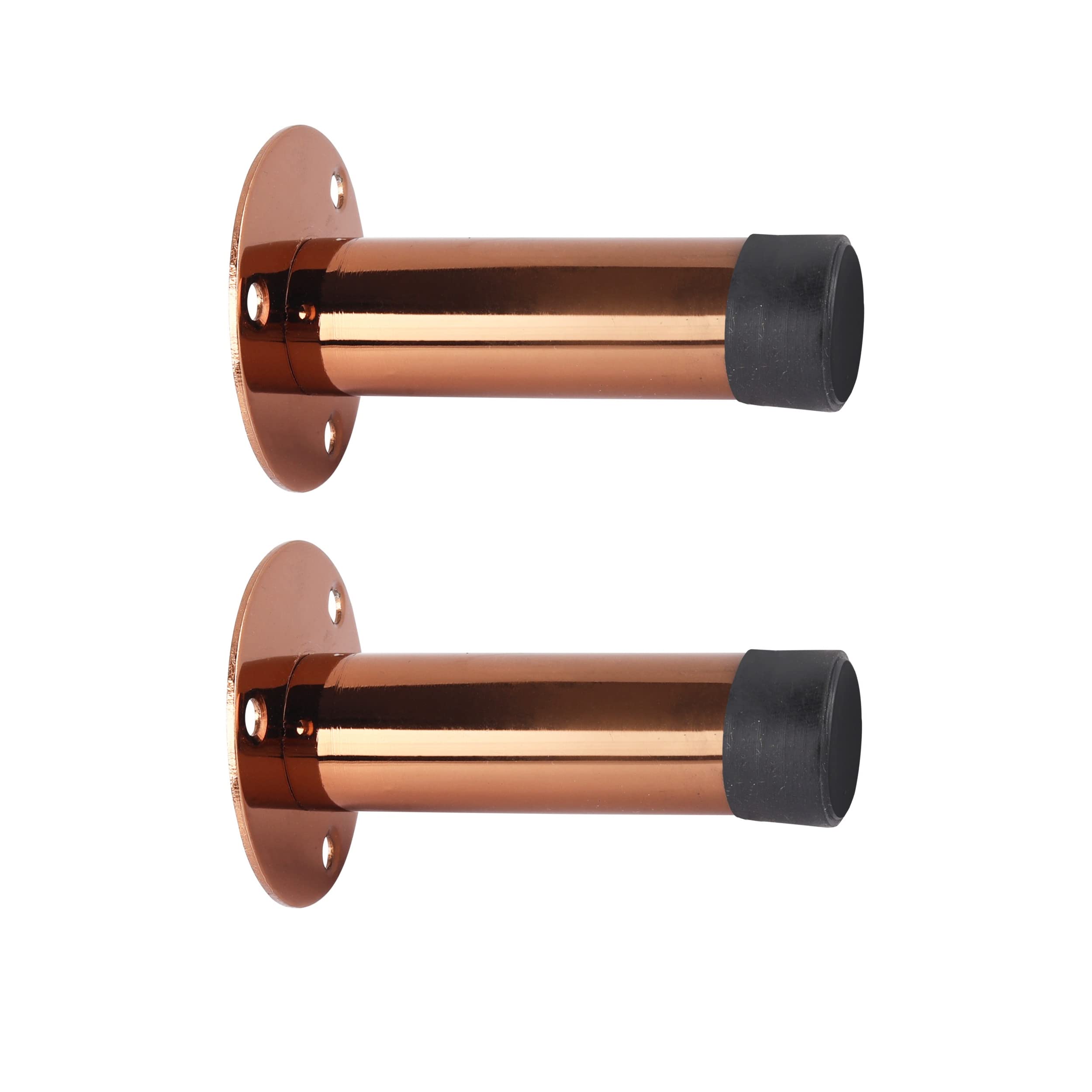 Mr. Mangru Stainless Steel Rose Gold Finish Wall Mounted Back Door Stopper (Pack of 8)