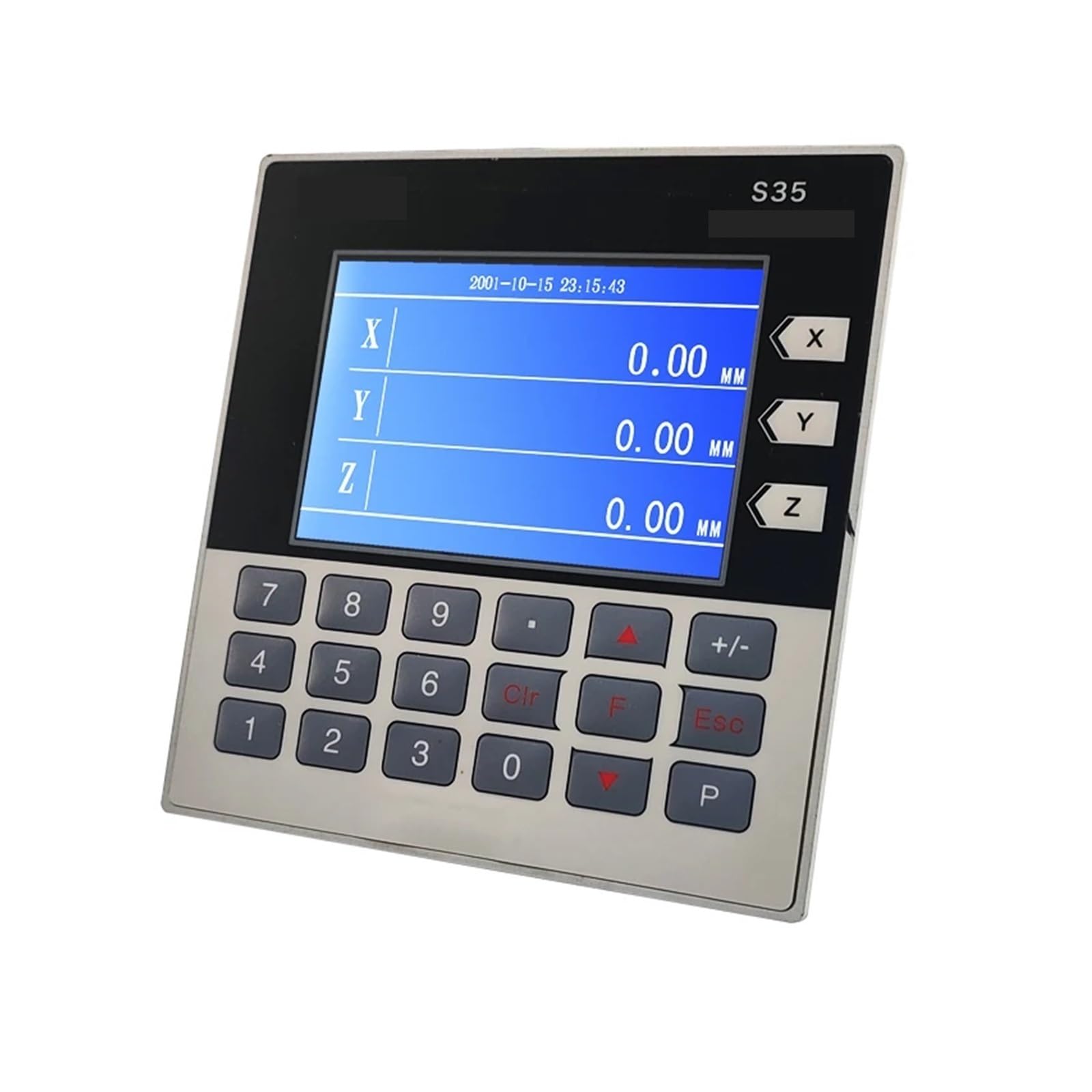 Liniał liniowy, Wysokiej jakości miniaturowy 3-osiowy czujnik magnetycznej skali przemieszczenia liniowego LCD DRO z enkoderem CNC do tokarki obróbki drewna do frezarki tokarki(3 Axis DRO Set-2M)
