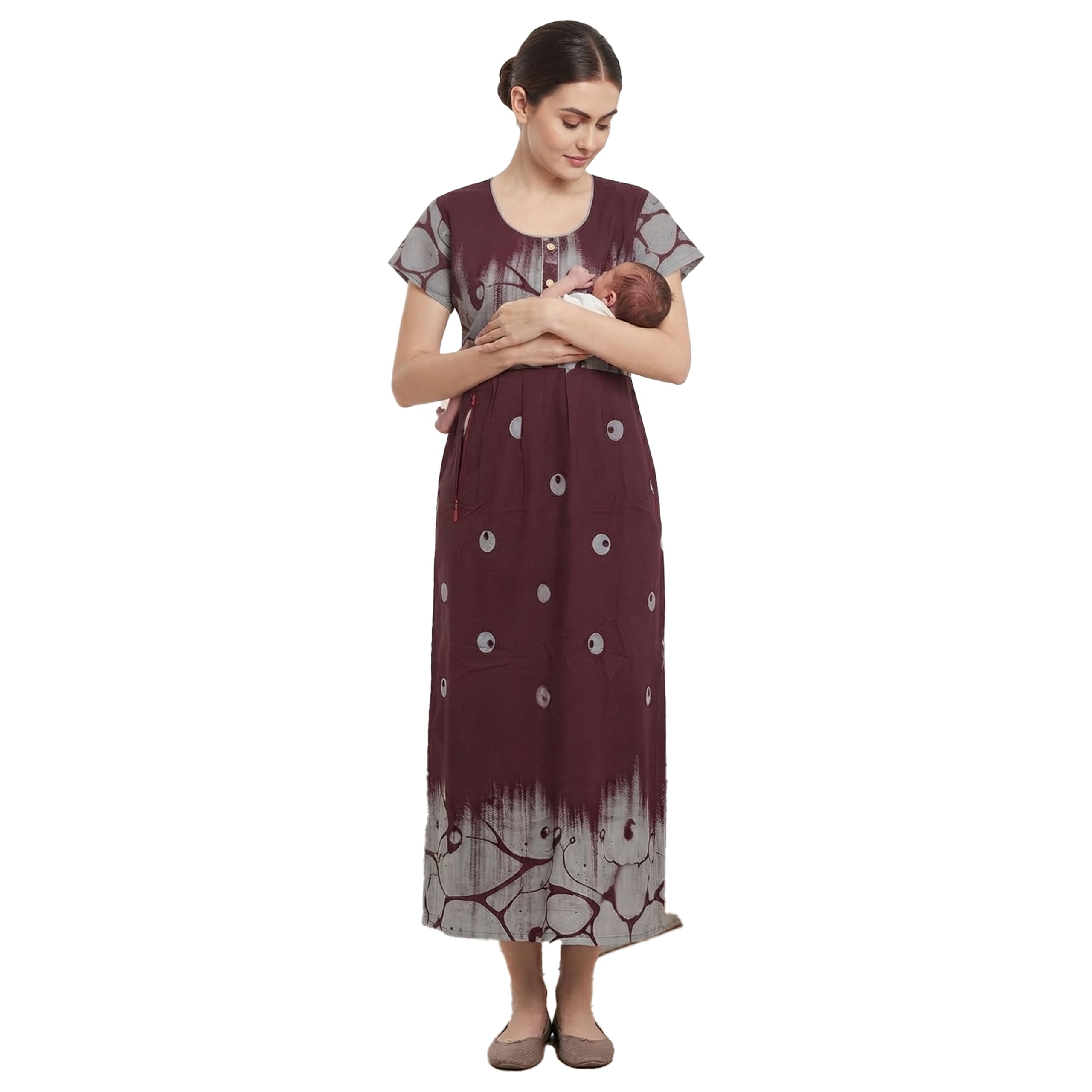 Women's Feeding Maxi/Maternity Nighty-picture-38