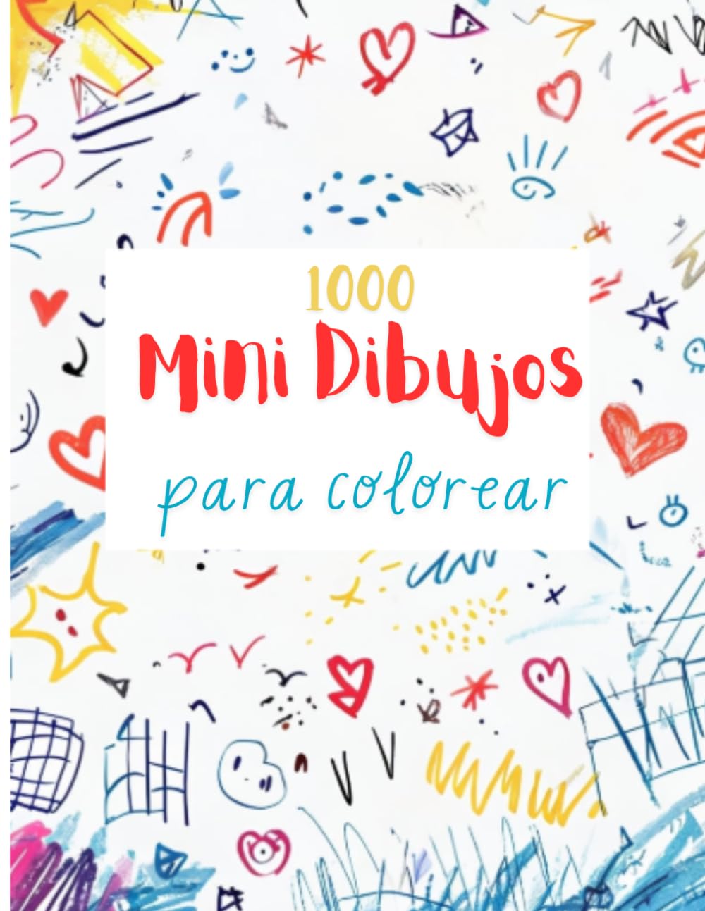 Mini Dibujos para Colorear: Animales, Números, Vehículos y Figuras Divertidas para Niños | Libro Grande y Fácil para Aprender y Relajarse