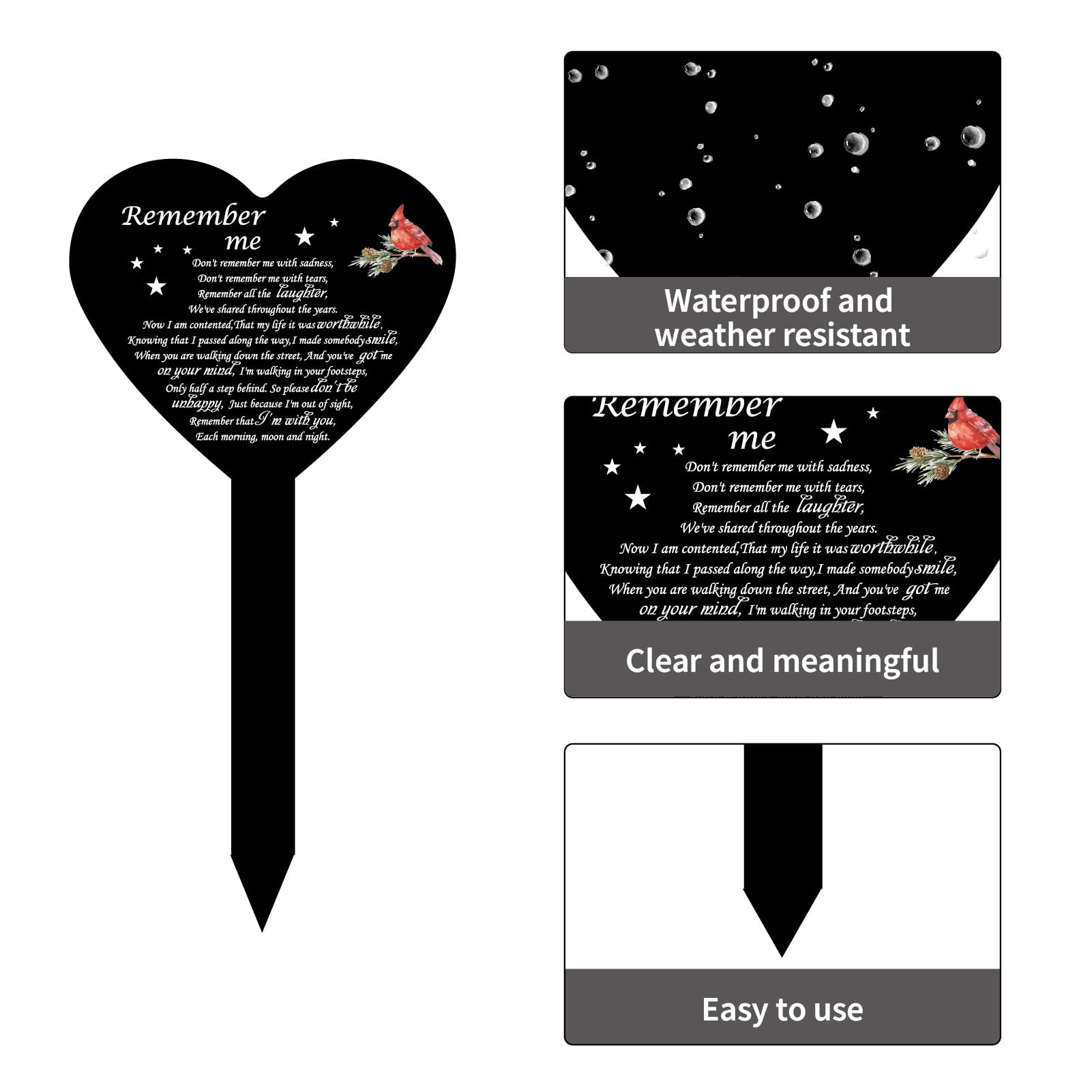 Placche Commemorative A Forma Di Cuore Per Tombe - Personalizzate Con
