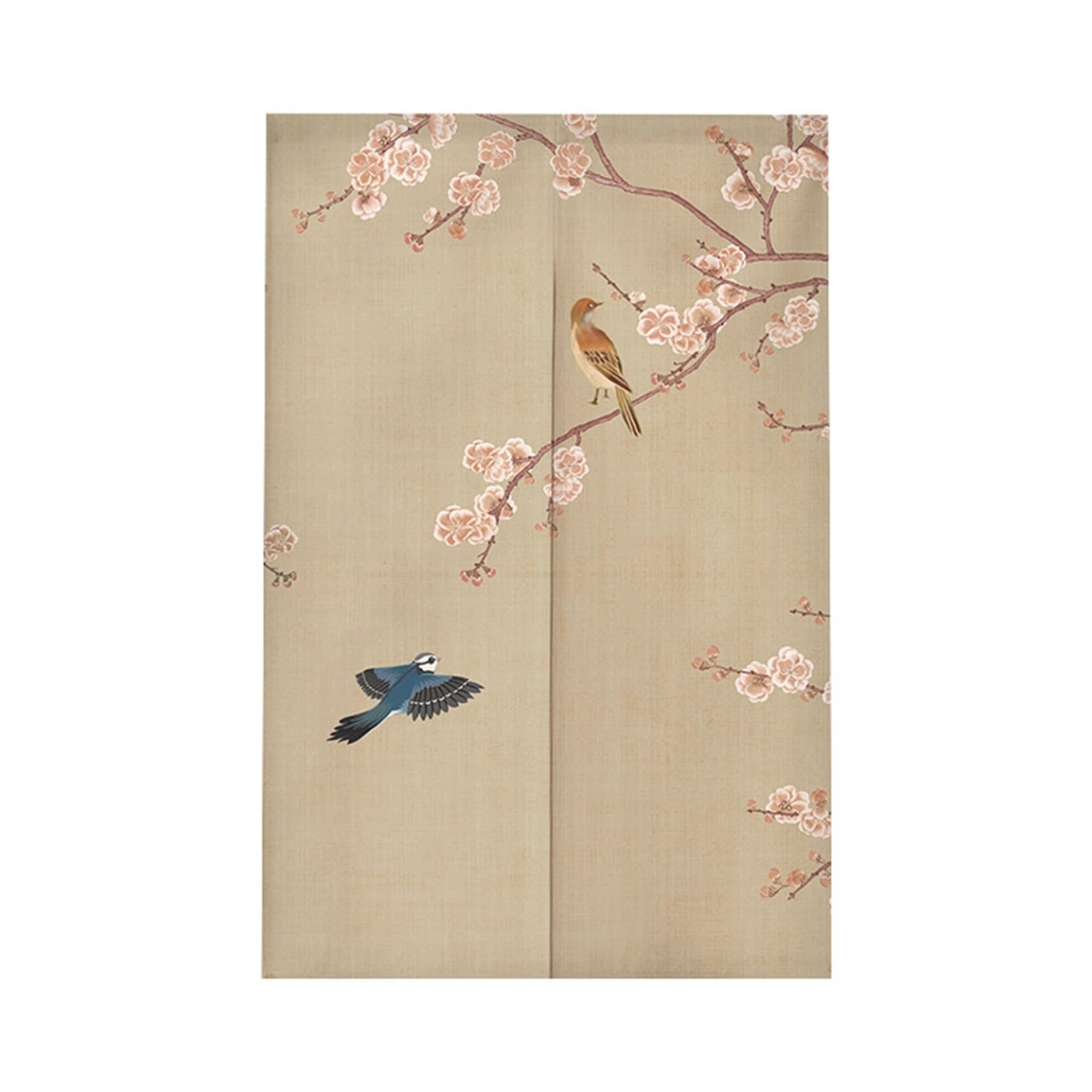 Amazon｜のれん 暖簾 モダン レトロ 蓮華 花柄 遮光のれん 中国風 断熱