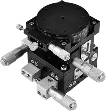 LTP40-LM XYZR Axis 40 * 40mm 4 Axis V-Type Trimming Platform Manual Linear Stage Bearing Tuning Sliding Table LTP40-L XYZR40-L 9.8N