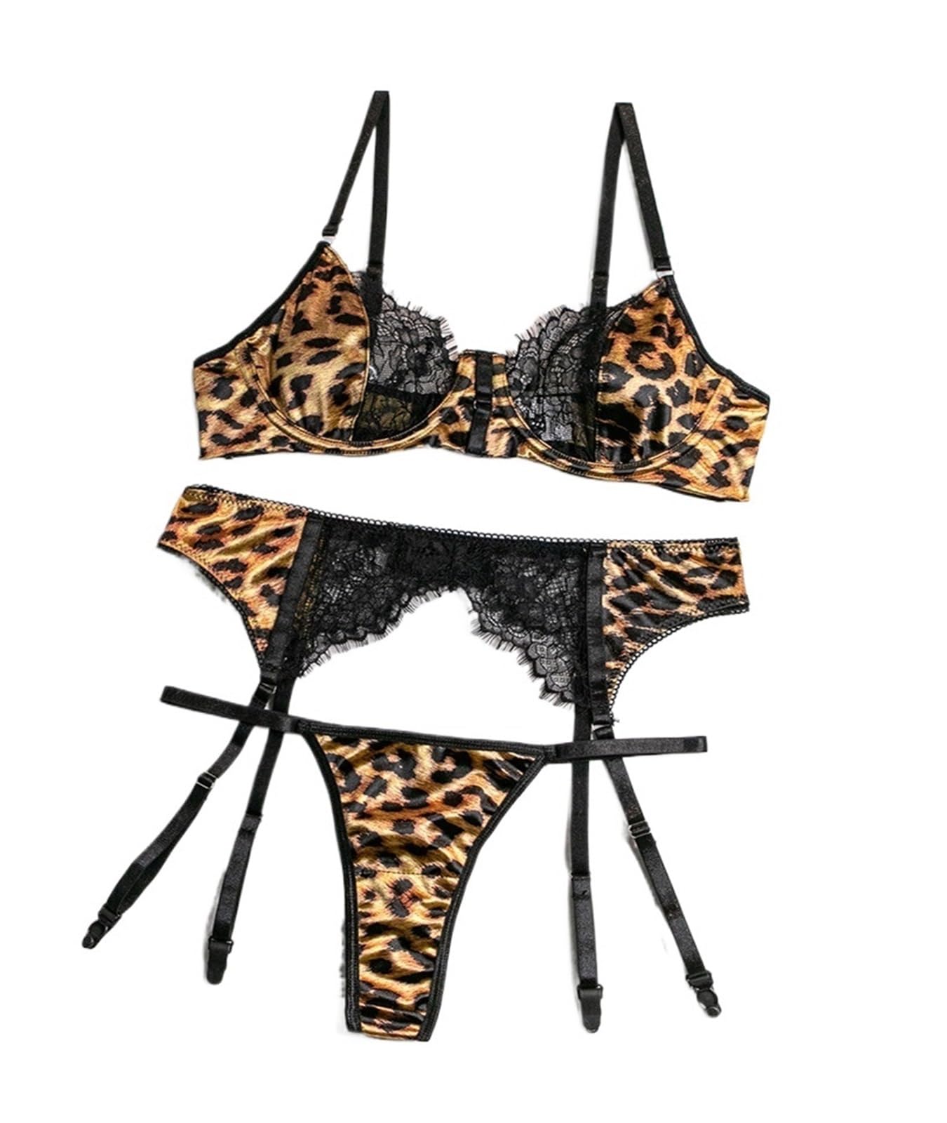 Conjunto de lencería sensual de encaje empalmado con brasier y braguitas sin tirantes, lencería para mujer, ropa interior para club