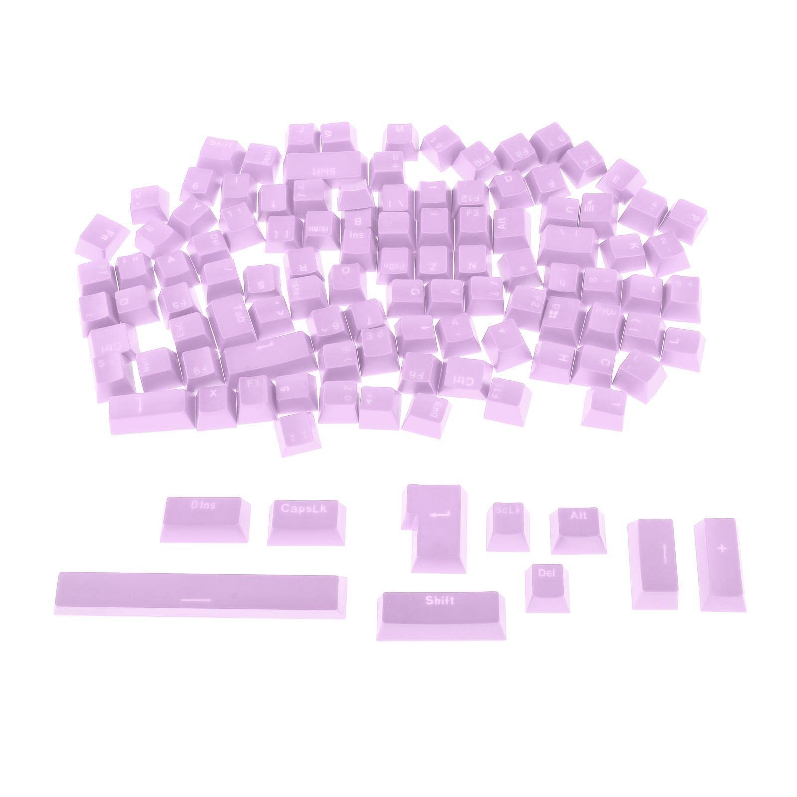 108-Key ABS Translucent Keycaps Key Cap for Mechanical Keyboard Purple-image-38
