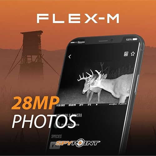 Miniatura 6 de SPYPOINT Flex-M - Cámara de rastro celular – Los mejores accesorios de caza, no necesita WiFi, visión nocturna, activada por movimiento, LTE de Solo