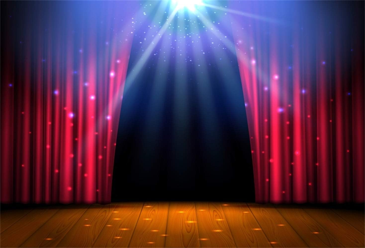 Laeacco 10x8ft Dreamlike Stage Backdrop Vinyl Bright