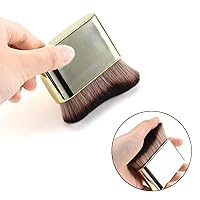 Vista 4 de Kabuki - Cepillo corporal autobronceador para bronceado, base, maquillaje, rostro y cuerpo (dorado)