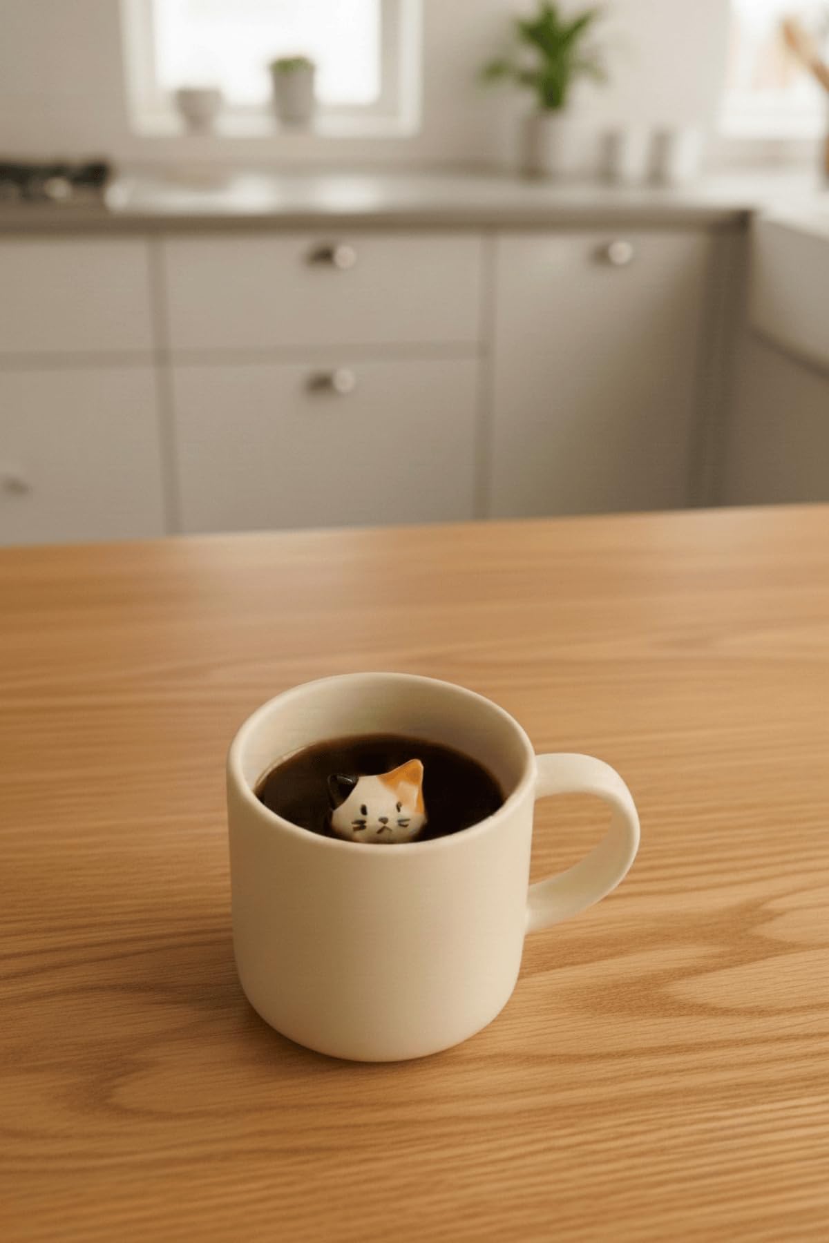 Mithra Life Kedi Figürlü 250 ml Seramik Çay Kahve Kupası MIT1270