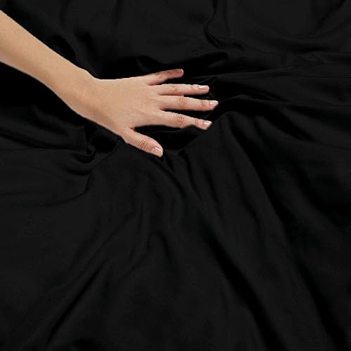 Miniatura 5 de Saferay Green Funda nórdica 100% algodón, funda de edredón de 600 hilos de alta calidad, tejido de satén suave, cierre de cremallera y lazos en las