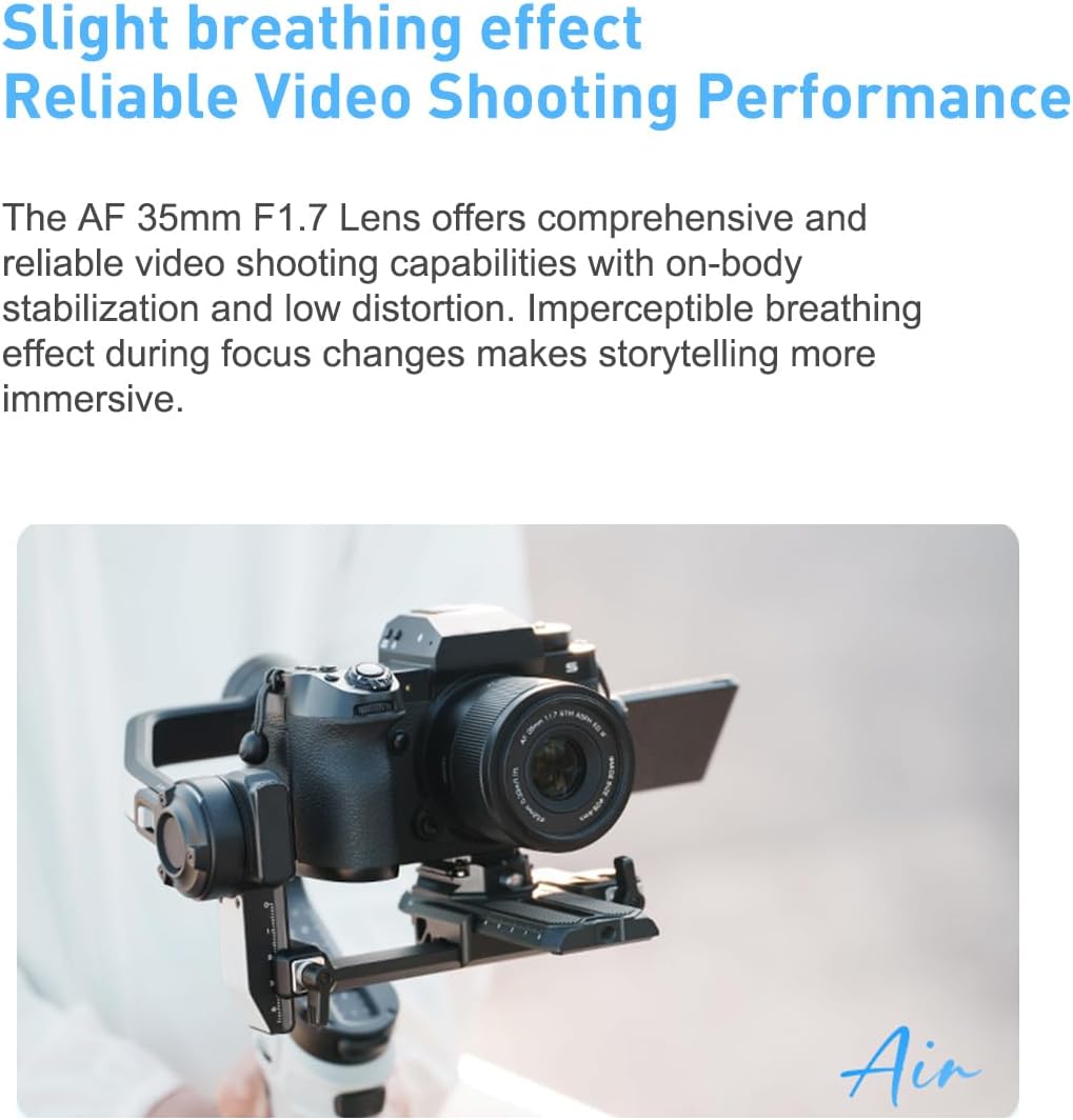 VILTROX 35mm f1.7 E, 35mm f/1.7 e-Mount APSC AF Lens for Sony e Mount, Autofocus Lens Large Aperture Prime Lens for Sony e Mount a7cr a7cii a7c a6700 zv-e100 a6600 a6400 a7iv a7iii