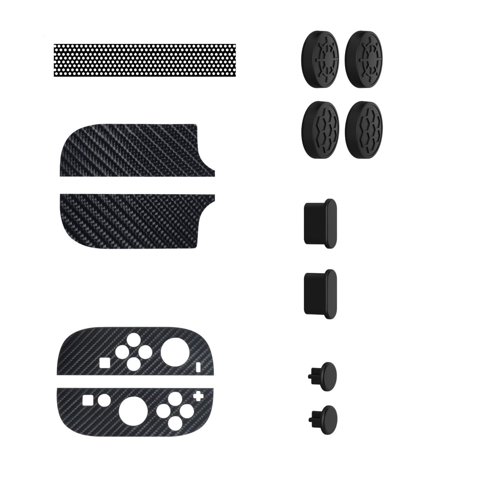 CAZSTYK Grip Silicone Joystick Caps Resistant Plugs Controller Sleeve for Game Console Nonslip Shock Absorption Ergonomic Grip Enhancer Caps