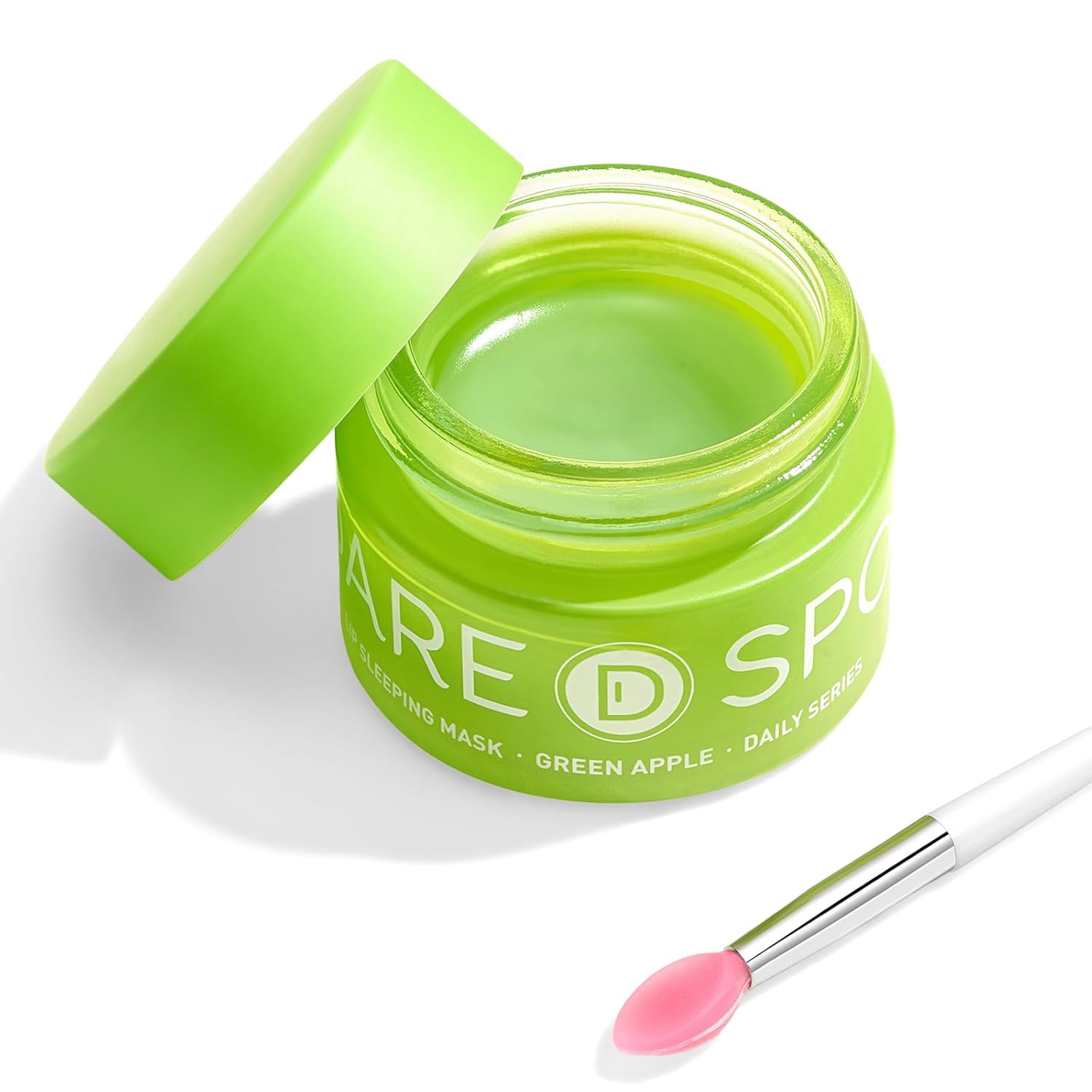 Sleeping Lip Mask Green Apple – Repair for Dry Cracked Lips, Softer, Smoother, Vitamin C Care, Nourish and Revitalize Your Lips Overnight, with Shea Butter – 0.42 Fl Oz