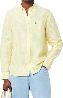 Lacoste Men's Regular Fit Linen Shirt