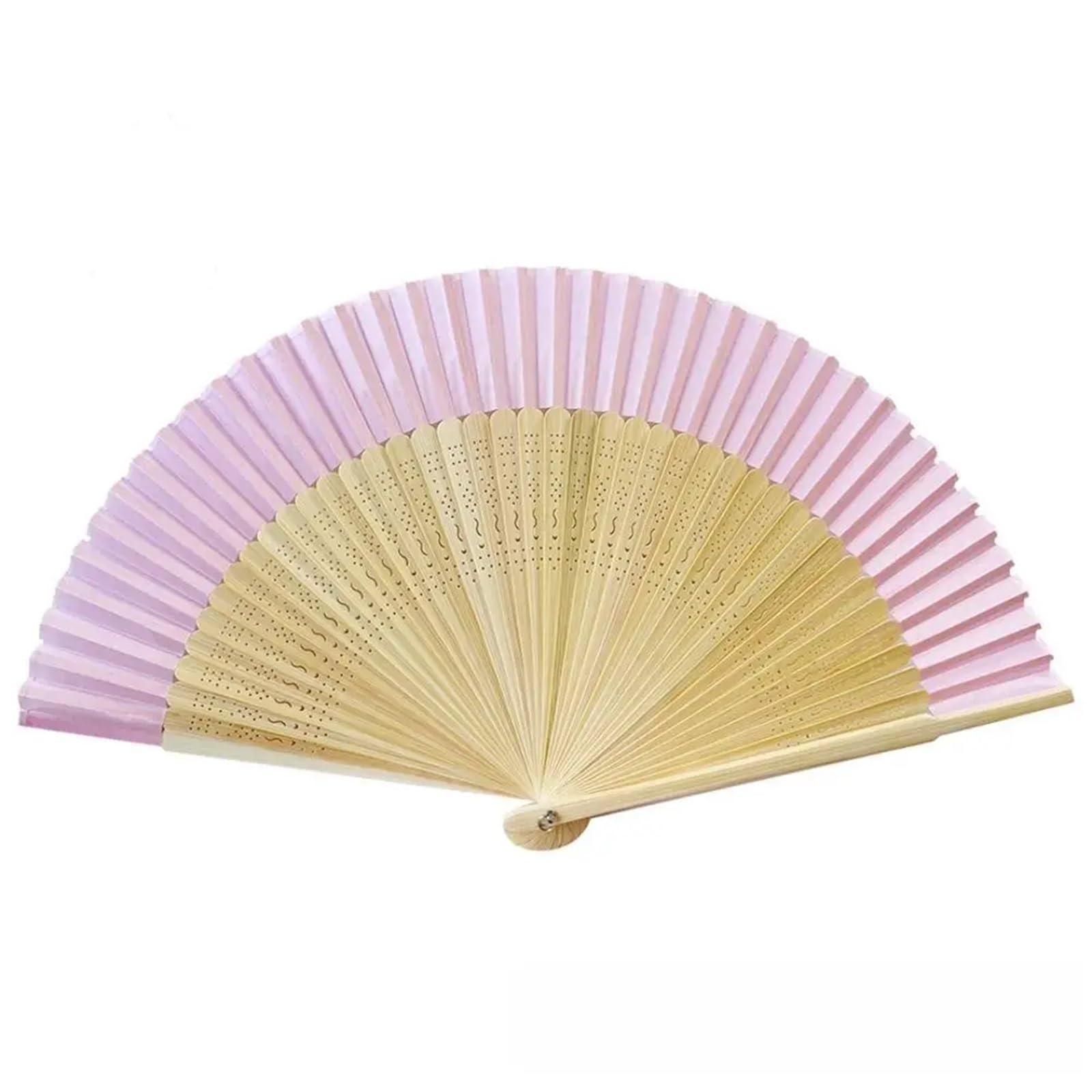 Gwyzax Wooden Folding Fan 4Pcs Bamboo Folding Fans Chinese Style Vintage Hand Fans for Wedding Party Decor
