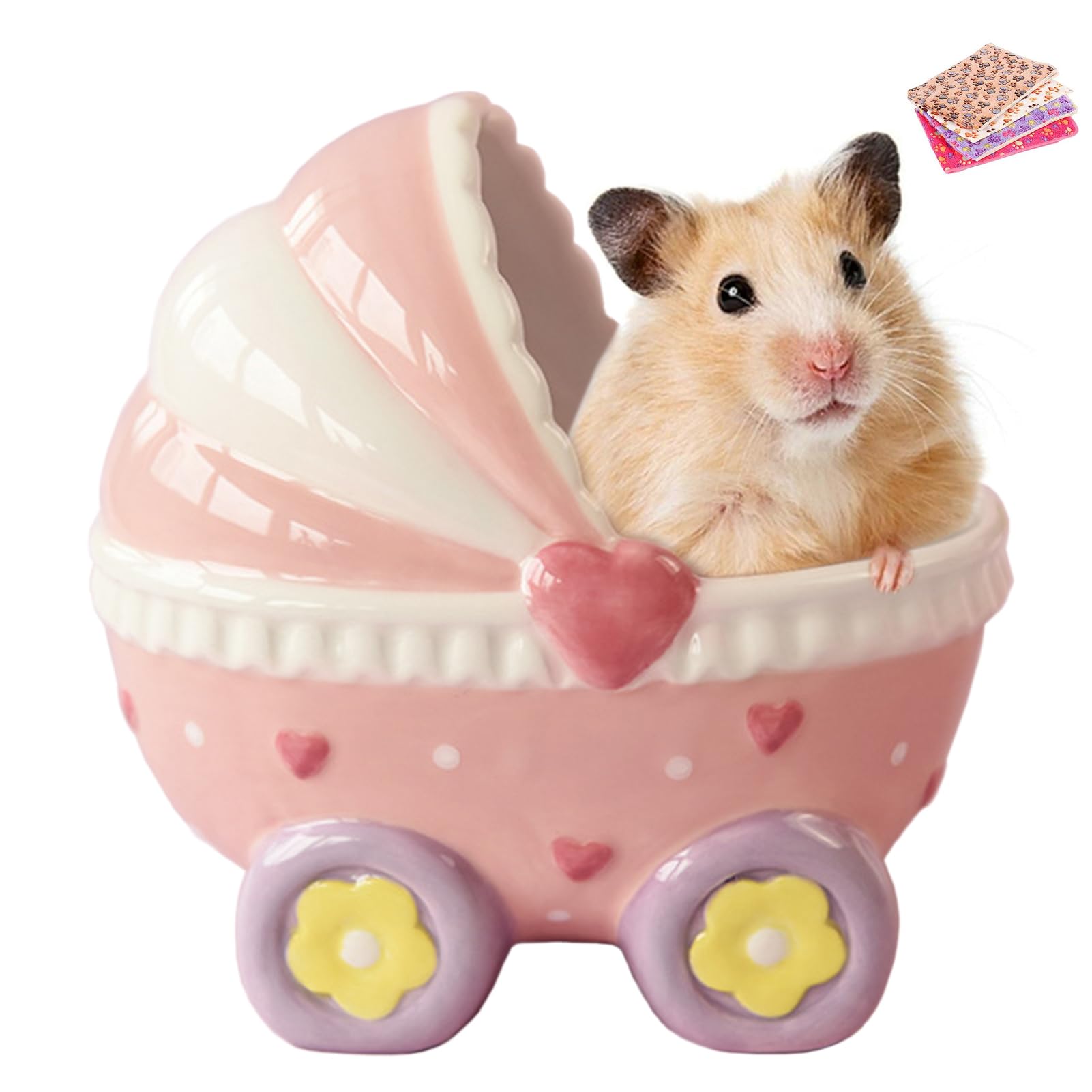 Amazon | Puhang ハムスター ハウス 小動物用 ベッド ハムスターの