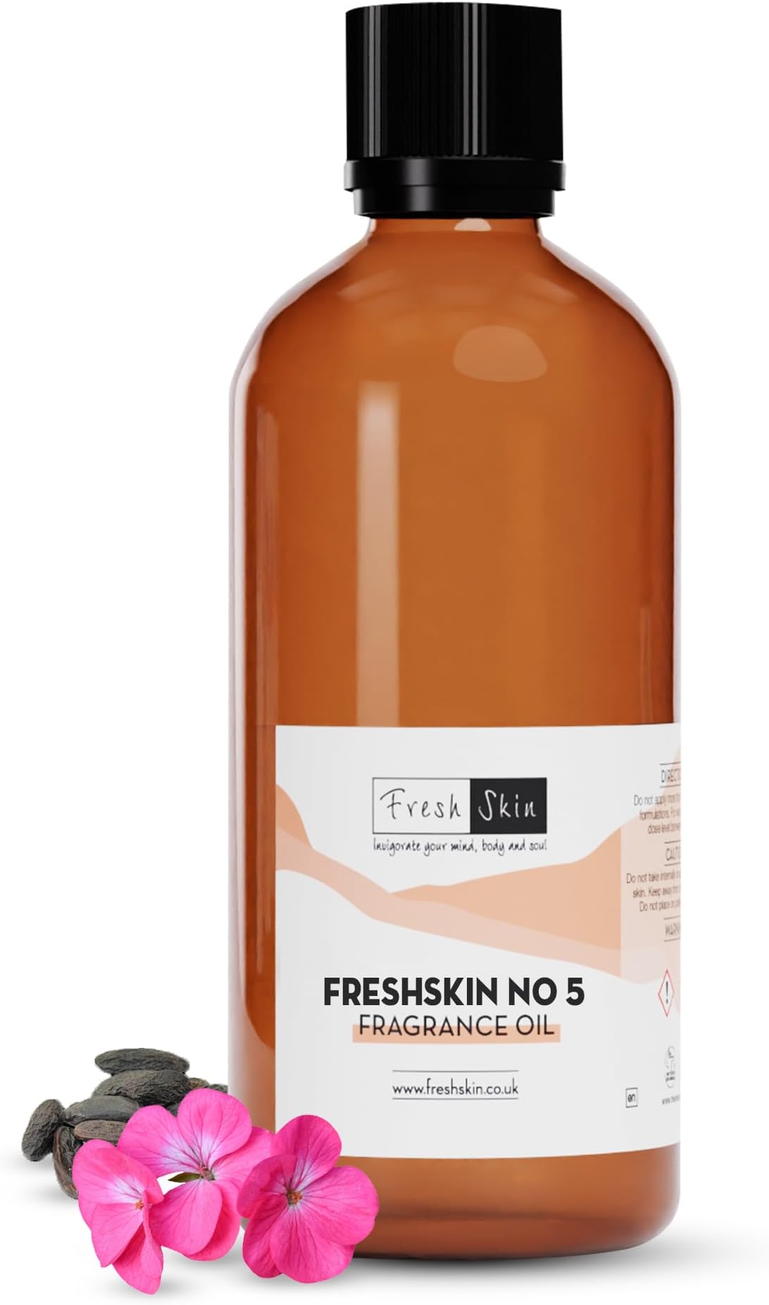 Freshskin Beauty LTD | Freshskin No 5 Fragrance Oil 100ml - Candles, Bath Bombs, Soap Making, Reed Diffusers & Wax Melts - Cosmetic Grade - Vegan Friendly - A Rich, Complex, & Long Lasting Scent!
