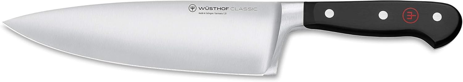 WÜSTHOF Classic 8" Extra Wide Chef's Knife, Black