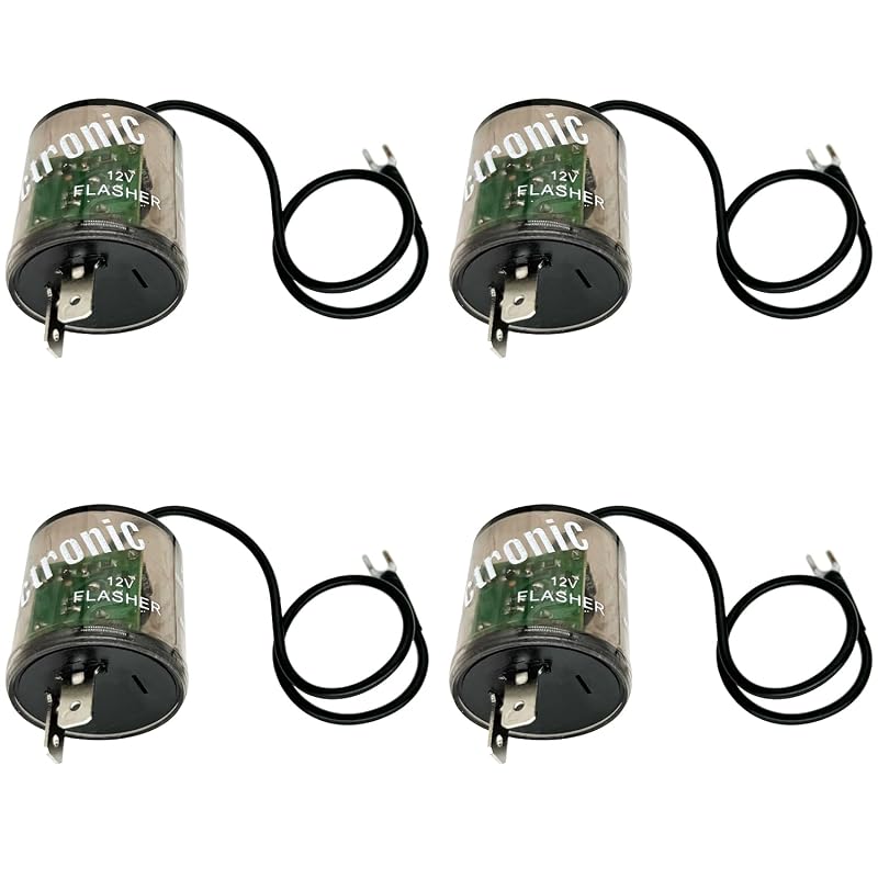 Relé Flasher LED 2 Pinos 12 VDC iRhapsody com Fio Terra – Pacote com 4