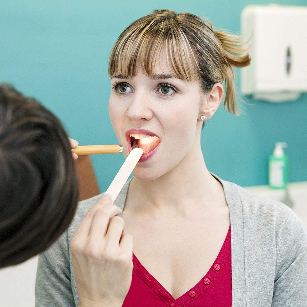 ForPro Professional Collection Depresores de lengua para personas mayores, barras aplicadoras de cera grandes, tamaño de 6 pulgadas, estériles, envueltas individualmente, 100 unidades, paquete de 6