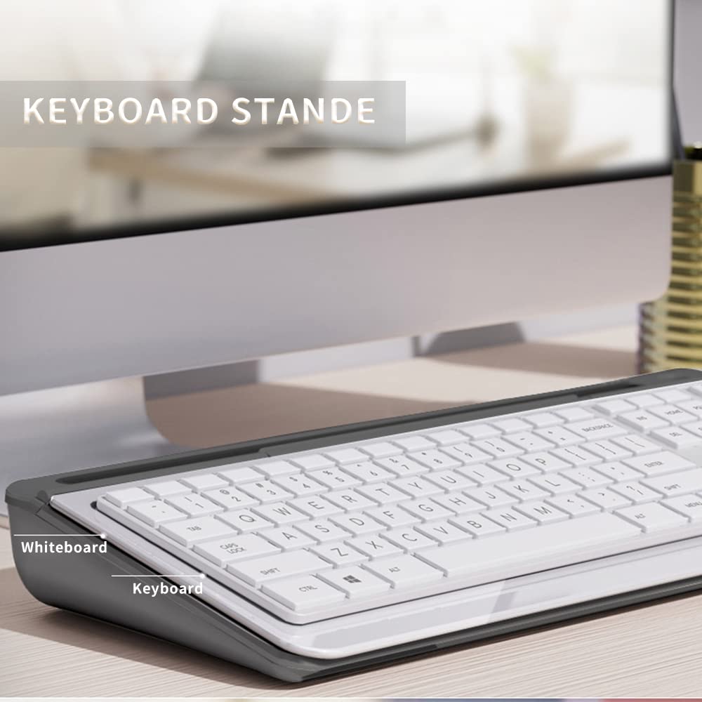 Small Desktop Glass Desktop Computer Pad Whiteboard Dry Erase Board Computer Keyboard Stand
