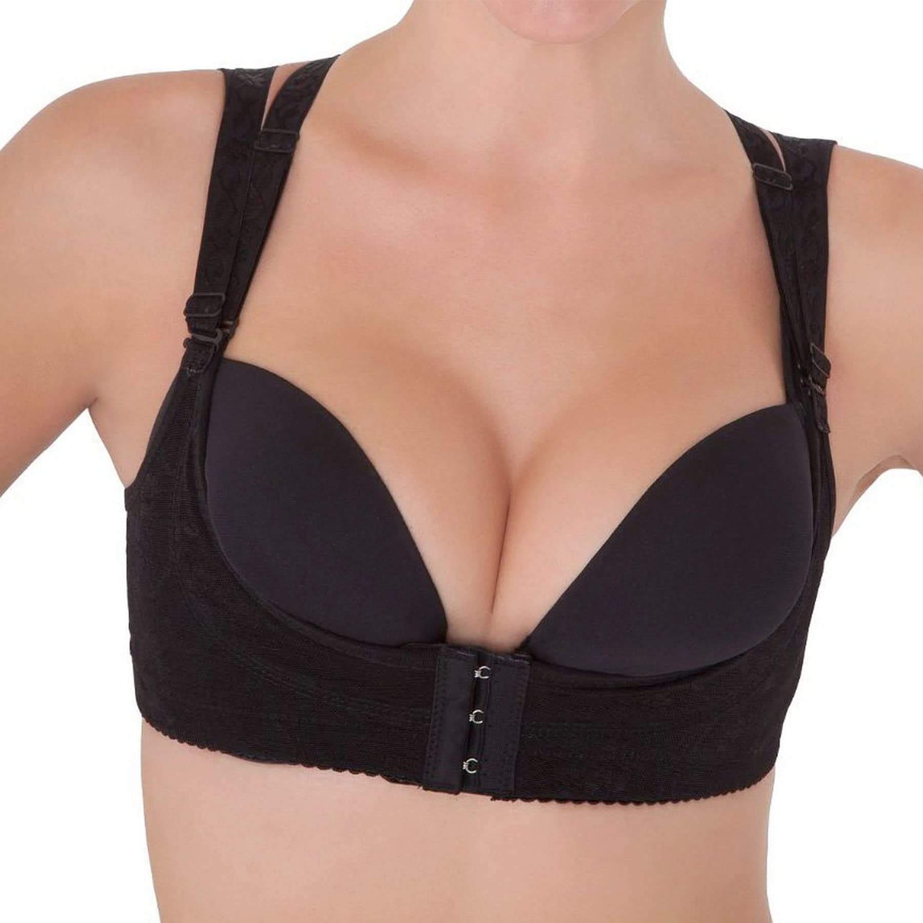 Non Wired Push-up Bra - Seamless Breast Body Shaper Padded Bra Bust Enhancer with U-Shaped Support Breast Lift-up Bras, Body Shaper, Magic Bra, Cleavage Enhancer-image-30
