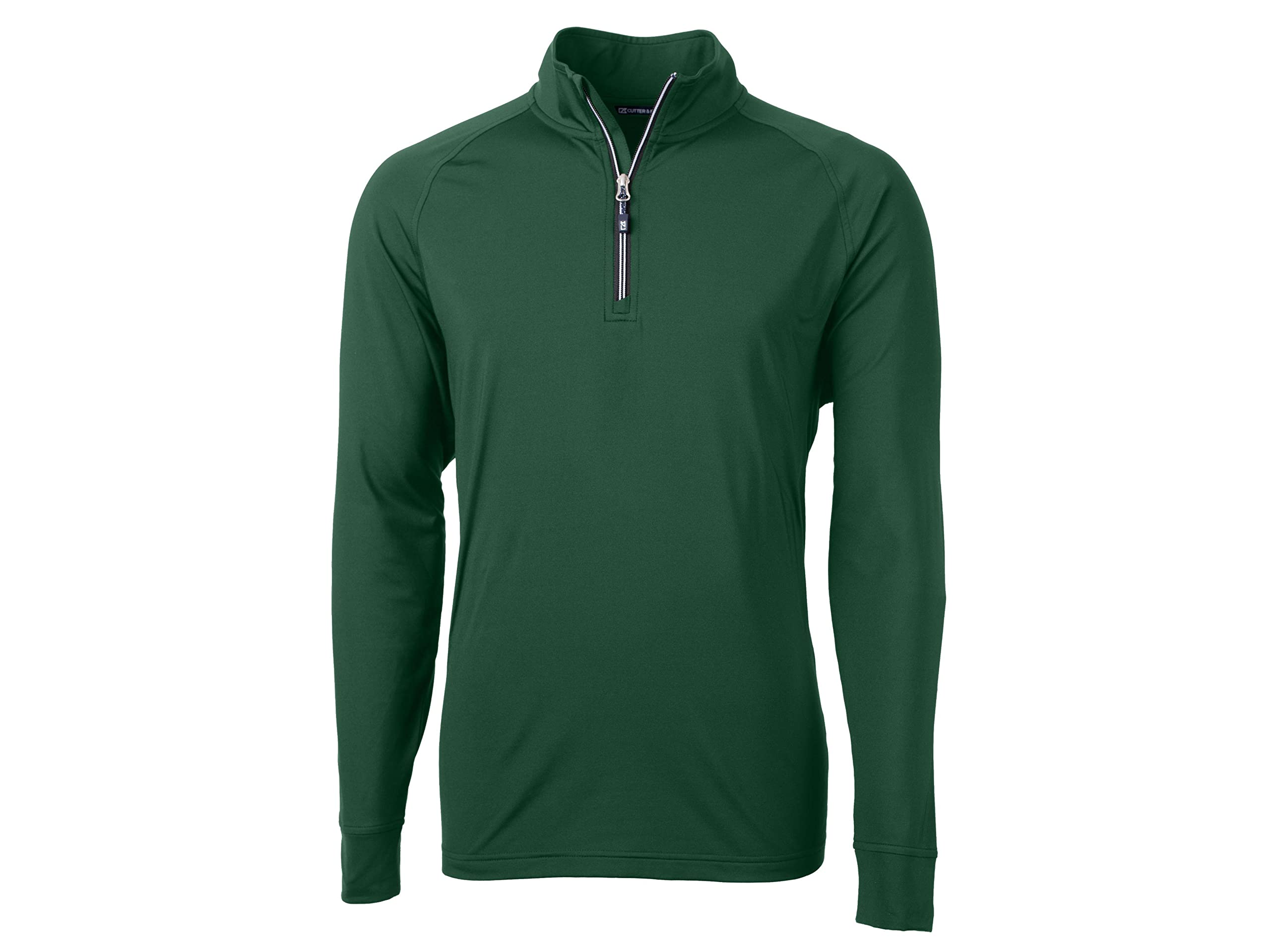 Cutter & Buck Herren Adapt Eco Strickpullover, langärmlig, mit Viertelreißverschluss Hemd, Hunter, 3X-Groß