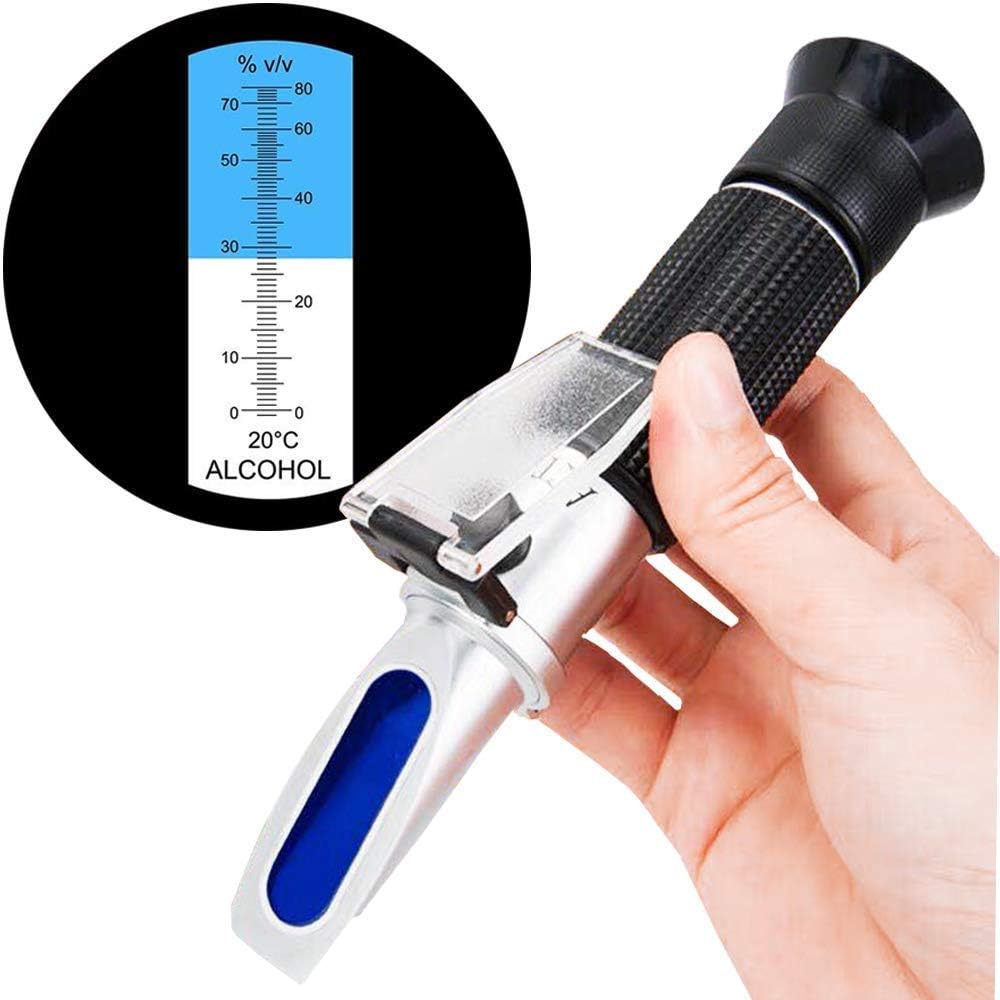 Real Instruments Alcohol Refractometer 0-80% Accurate Alcohol Measurement Tool High Accuracy ±1% Alcohol Volume Percent With ATC For Distilled Beverages, Whiskey, Vodka, Gin, Tequila (B0CKL6BZPV) Amazon Price History, Amazon Price Tracker