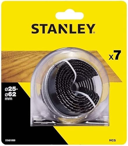 STANLEY STA81000-XJ 7 brocas Campana de acero al carbono para madera