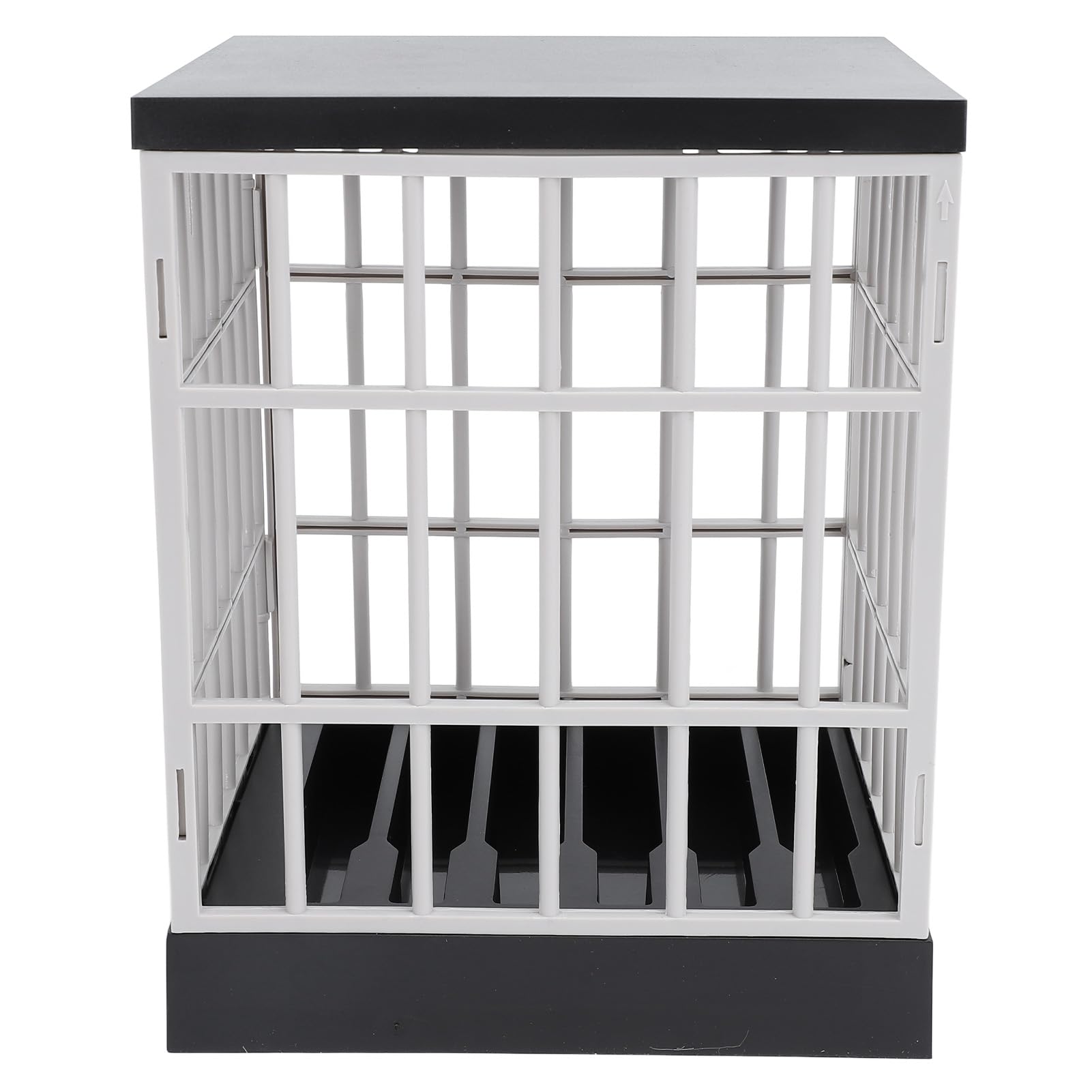 Cell Phone Jail Lock Box, 6 Device Capacity Family Phone Lock Box, Portable Screen Time Control Cage with Secure Keys for Home Office Classroom Family Time Party (Black Grey)