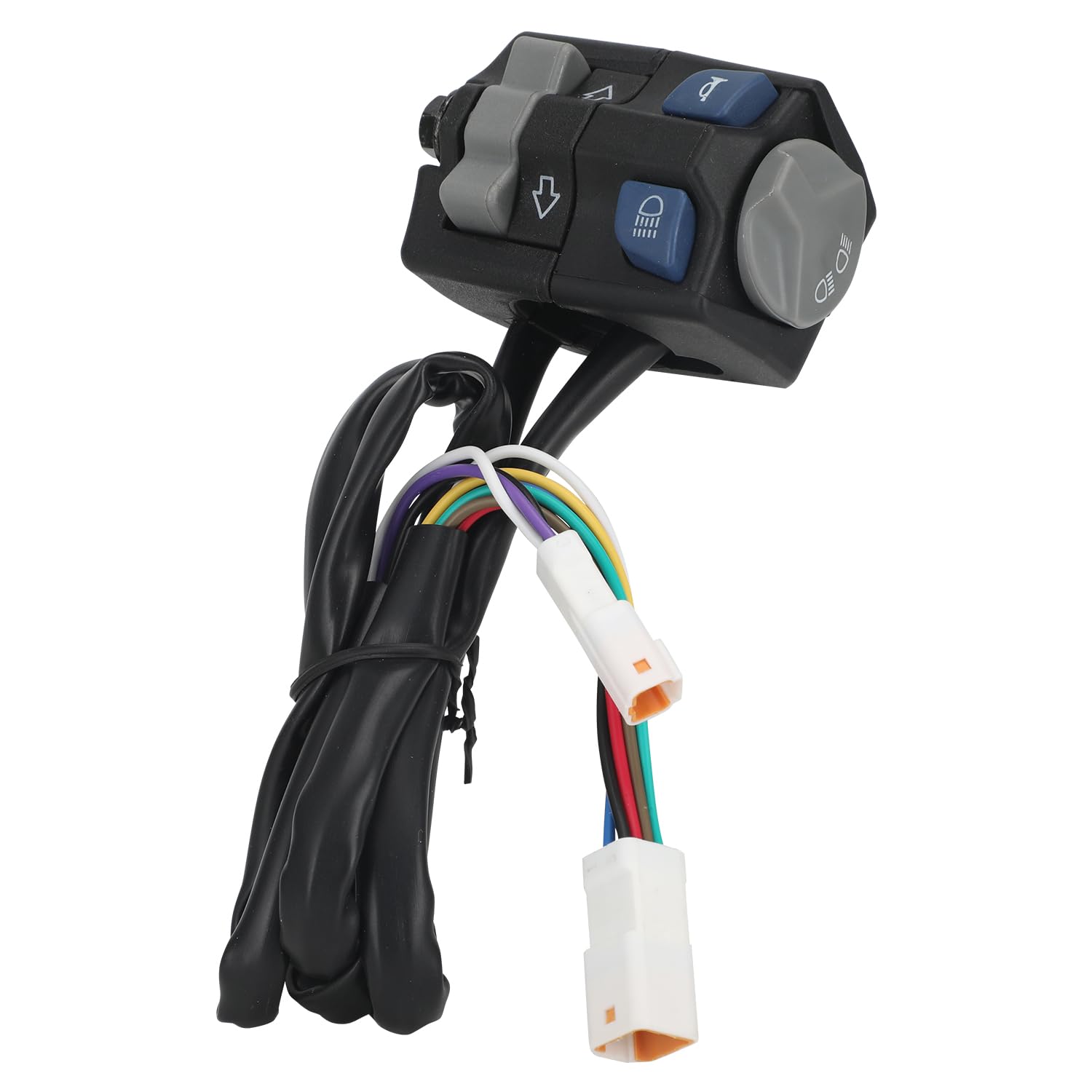 Interruttore Multifunzione Moto, Interruttore Pulsante Clacson, Interruttore Abbaglianti e Anabbaglianti con Cablaggio per EXC EXC-F EC TC Te Fe XCW Free-Ride Rally 125-540cc