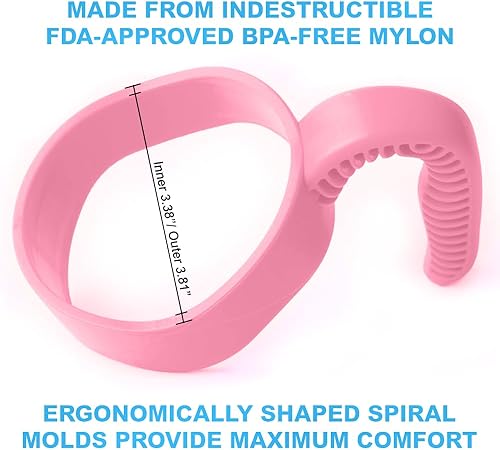 Vista 18 de Hyturtle 1 mango elegante y funcional para vaso YETI de 20 onzas, agarre seguro, ligero, apto para lavavajillas, ideal para viajes y actividades al