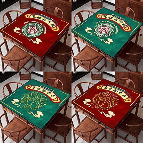 Tapete antideslizante para mesa de Mahjong 80x80 cm miniatura 6