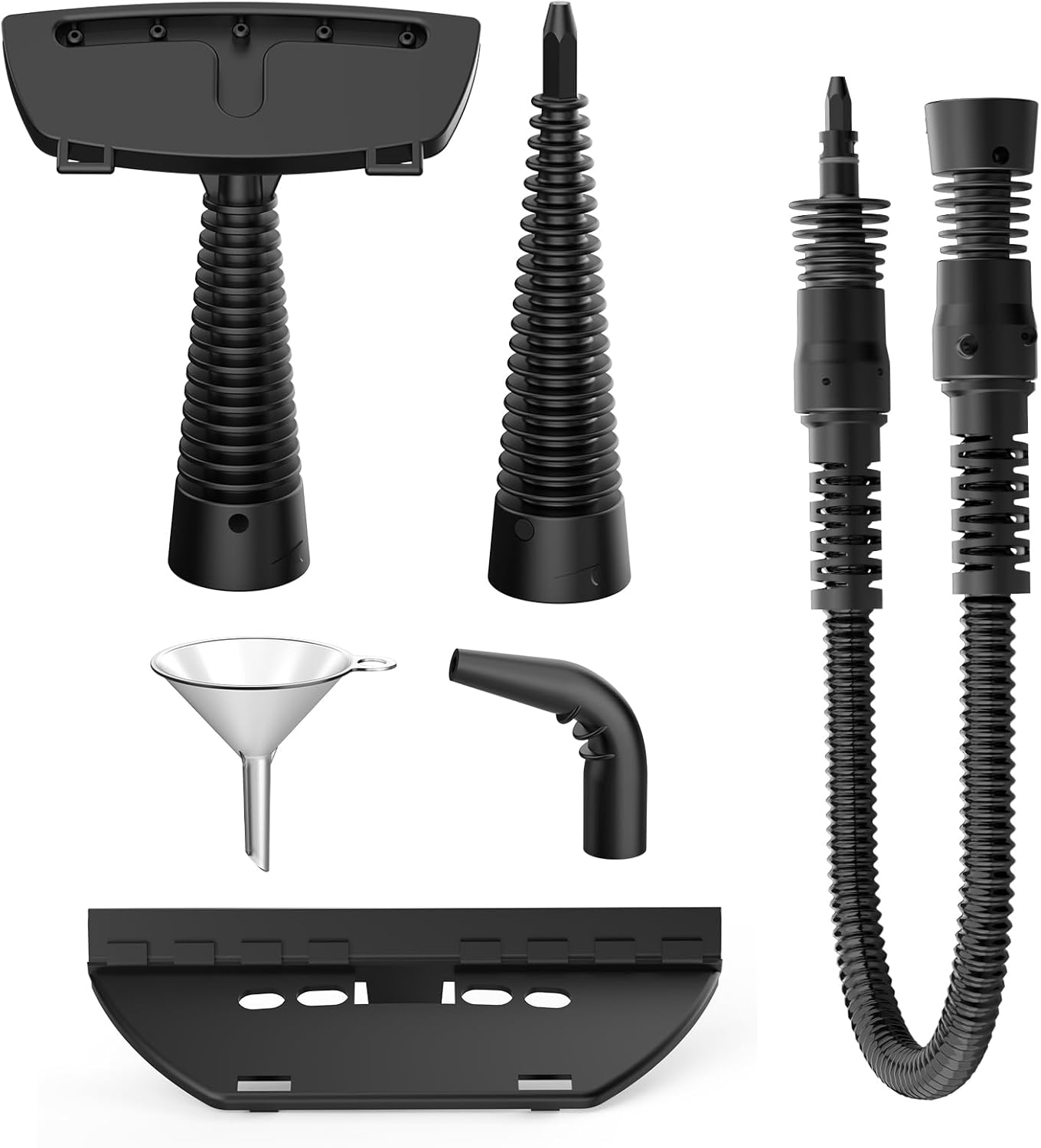 Steam Cleaner Accessory Kit, 6-Pack Attachments for Handheld Steam Cleaner for Home, Includes Jet Nozzle, Bent Nozzle, Glass & Fabric Tool, Funnel, Extended Nozzle – Steamer for Cleaning