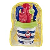 Seau de plage 16 cm style marin