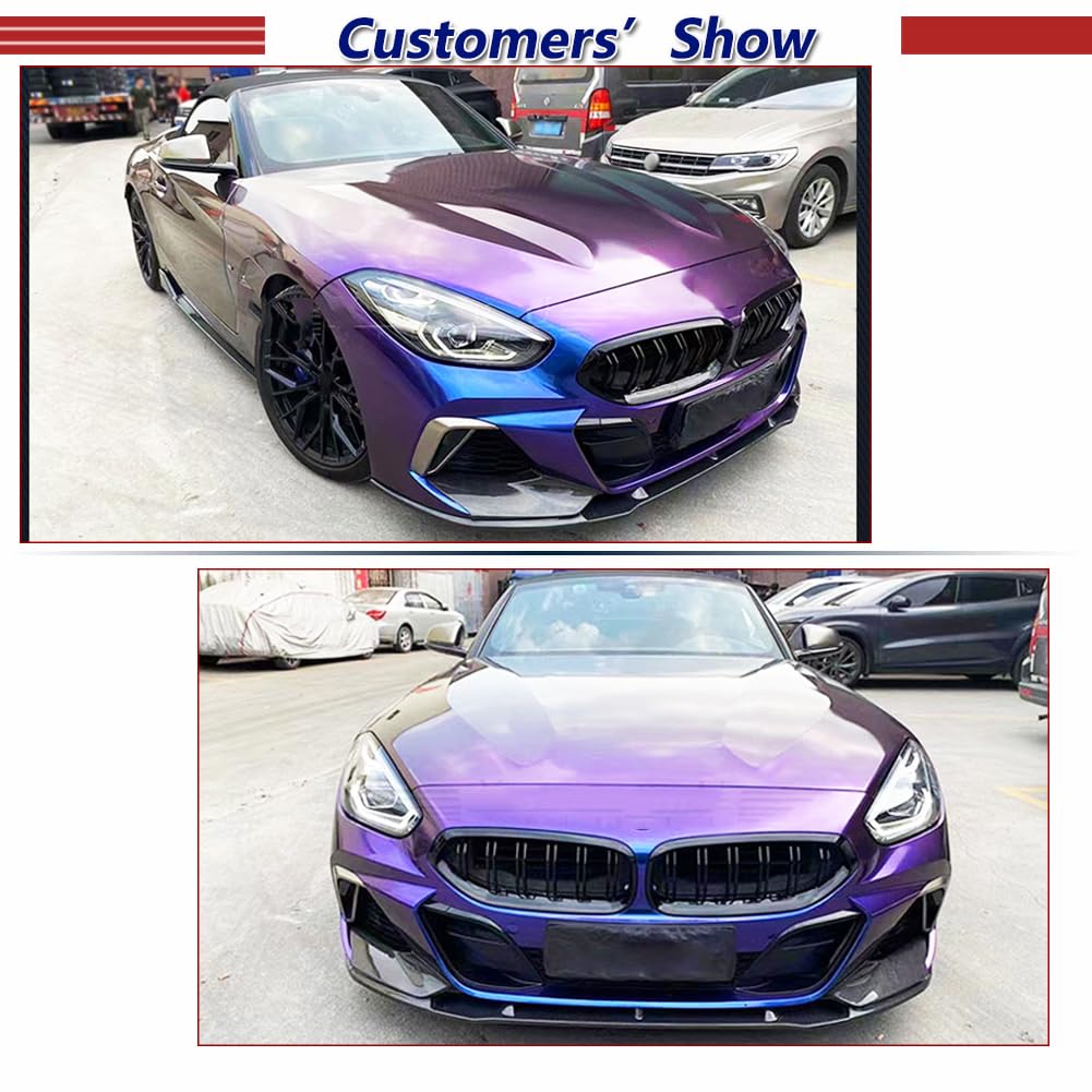 Amazon | Z4 炭素繊維 フロントバンパーリップスポイラーとfor BMW Z4
